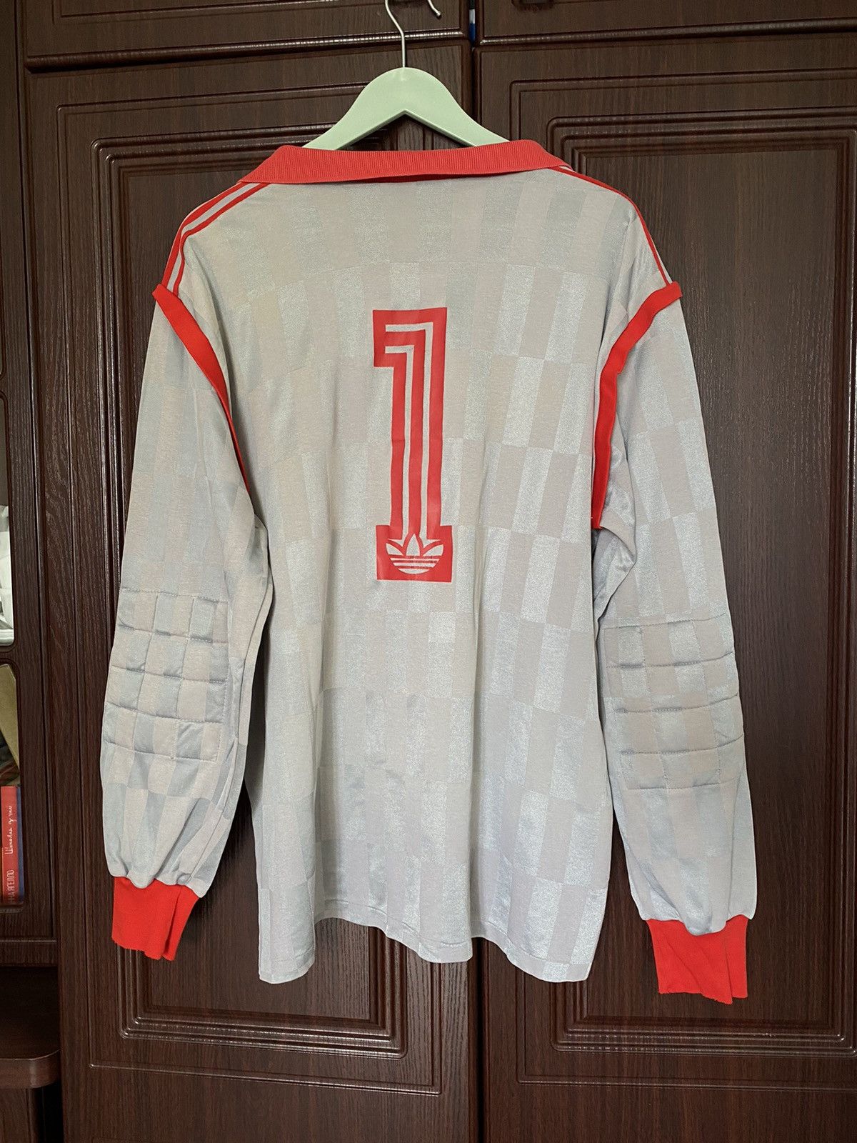 Adidas Vintage Adidas Winterthur Goalkeeper #1 1980s Soccer Jersey Size US XL / EU 56 / 4 - 1 Thumbnail