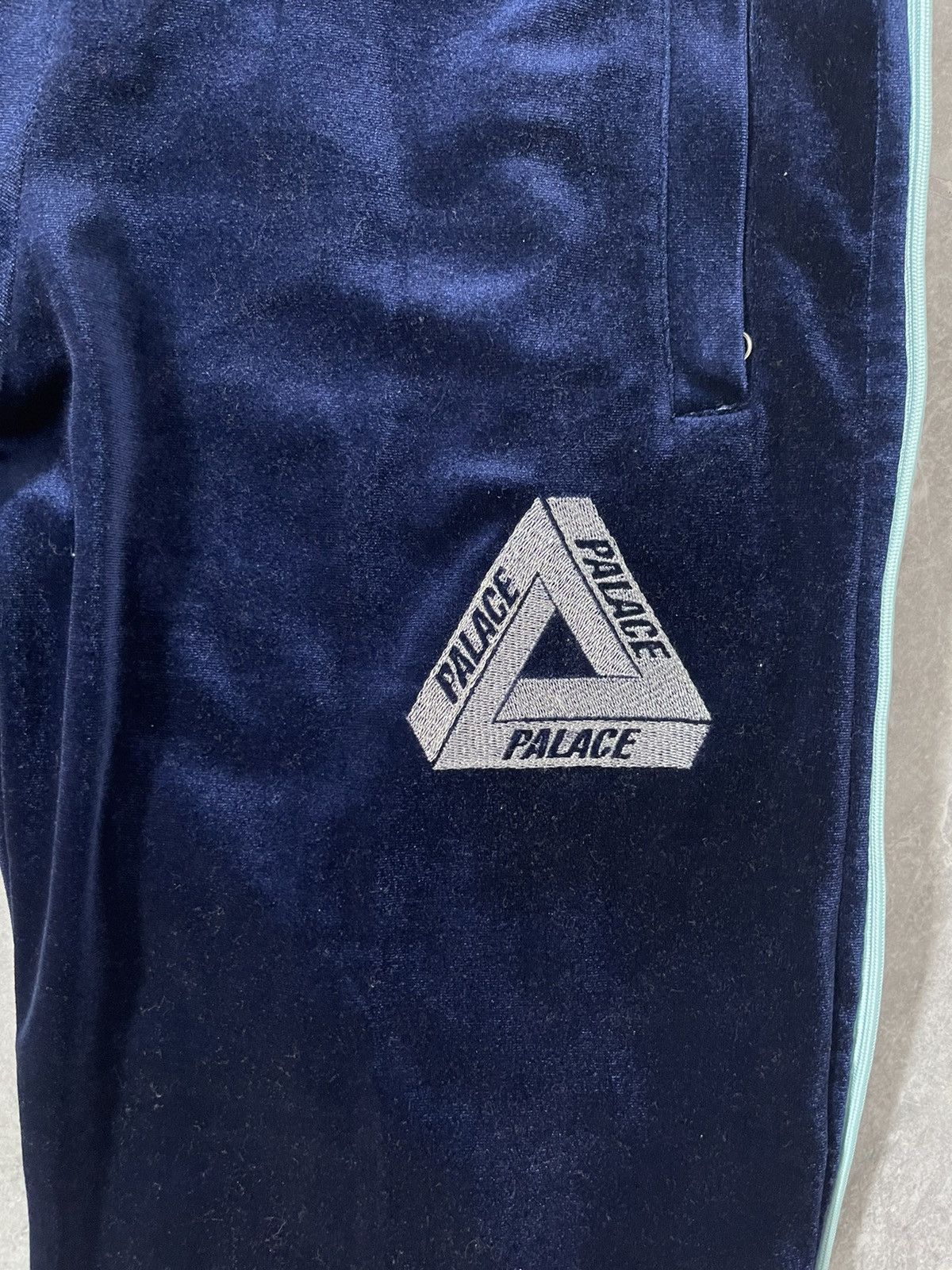 Palace Palace Elton John Velour Track Bottoms Size Medium Navy | Grailed