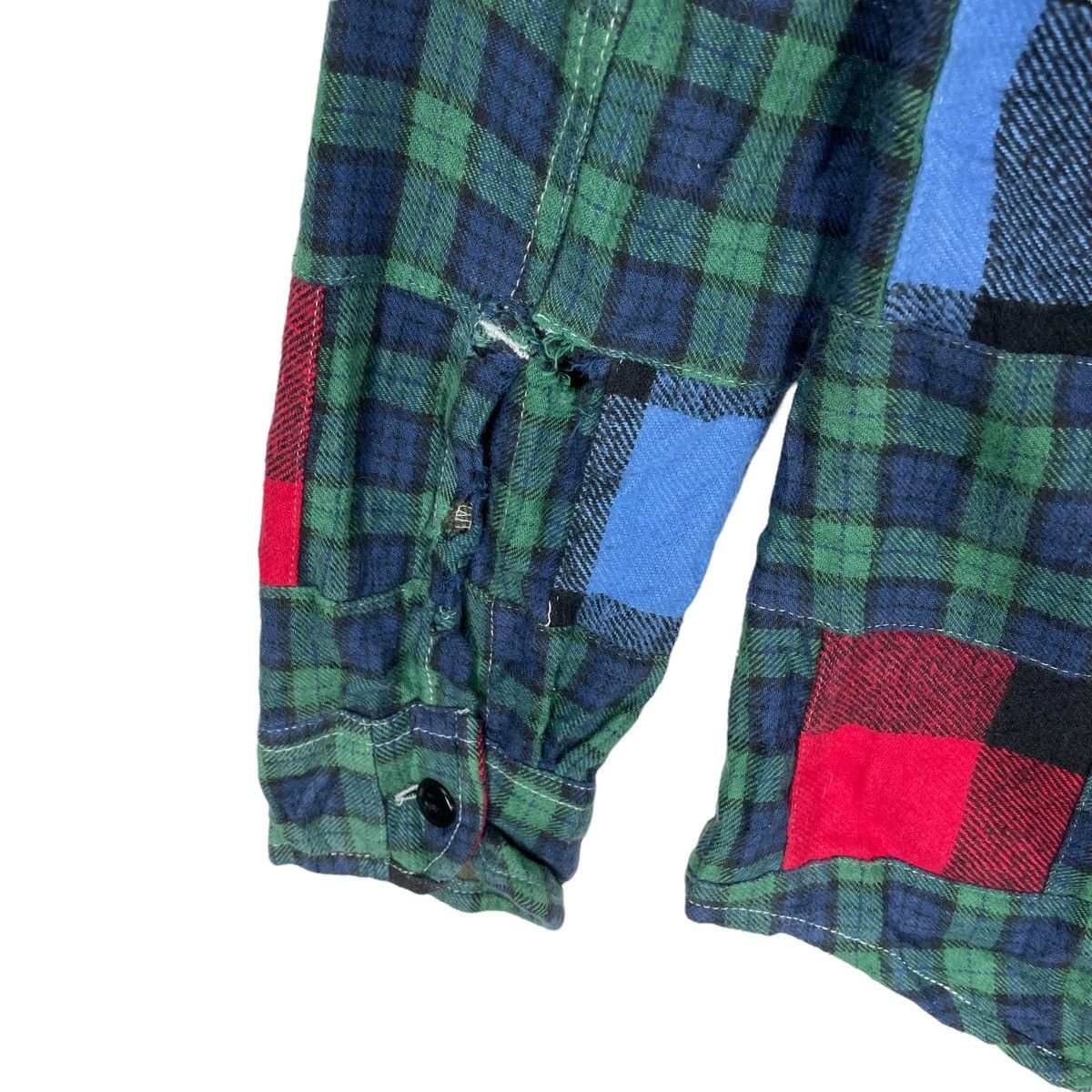 Blue Blue Japan ❄️HR MARKET BLUE BLUE PATCHWORK BUTTON UP SHIRT Size US S / EU 44-46 / 1 - 4 Thumbnail