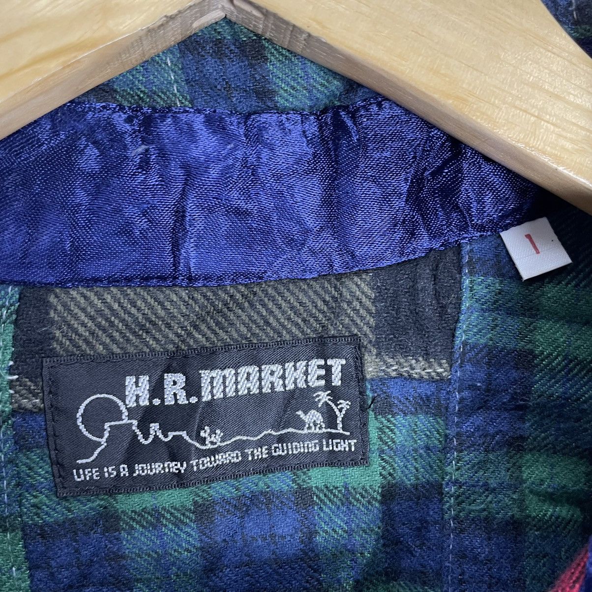 Blue Blue Japan ❄️HR MARKET BLUE BLUE PATCHWORK BUTTON UP SHIRT Size US S / EU 44-46 / 1 - 10 Thumbnail
