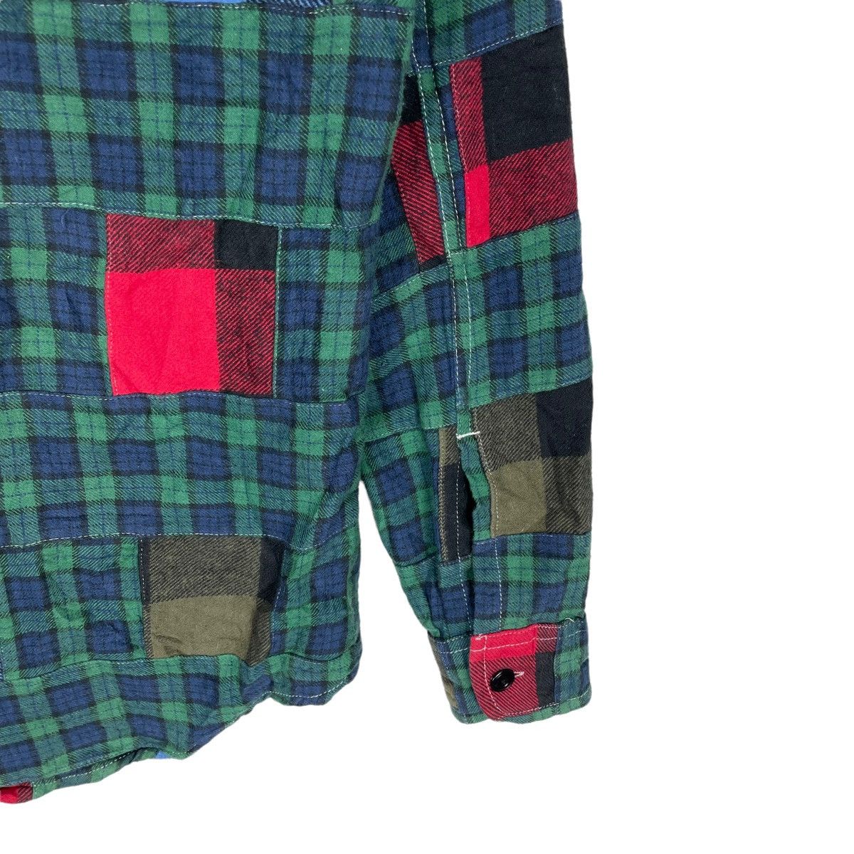 Blue Blue Japan ❄️HR MARKET BLUE BLUE PATCHWORK BUTTON UP SHIRT Size US S / EU 44-46 / 1 - 6 Thumbnail