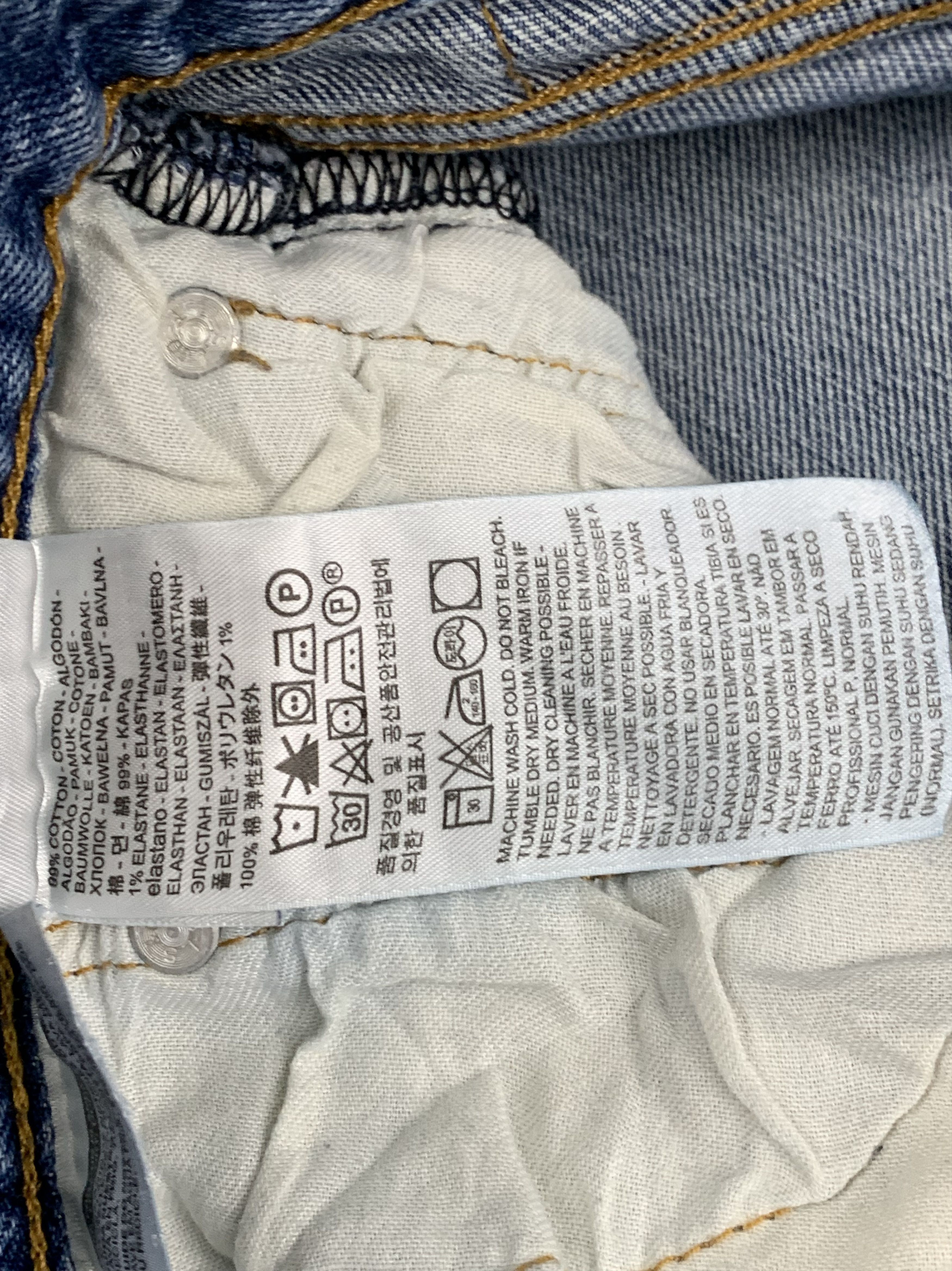 Levi's × Vintage Vintage Ripped Levis 511 Light Wash Jeans Size US 34 / EU 50 - 14 Thumbnail