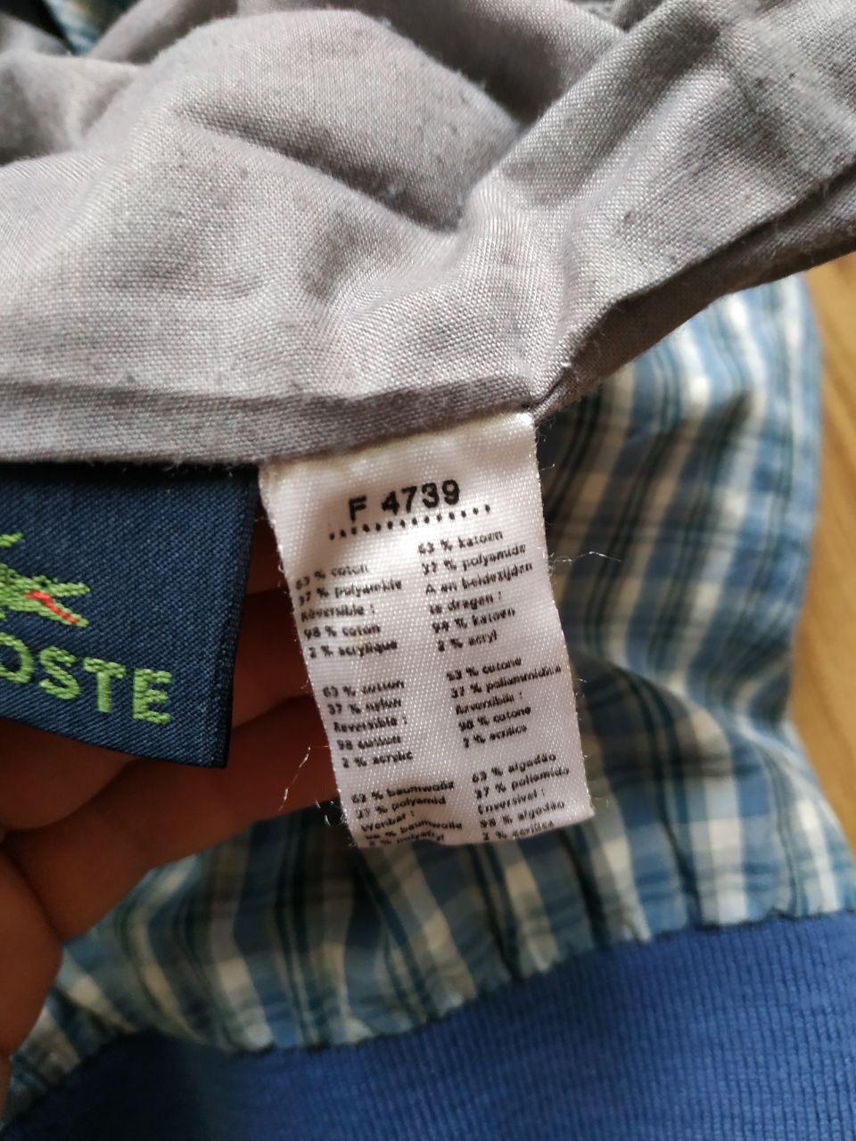 Lacoste Vintage Lacoste Vintage Bomber Reversible Jacket Burberry Size US XL / EU 56 / 4 - 10 Thumbnail