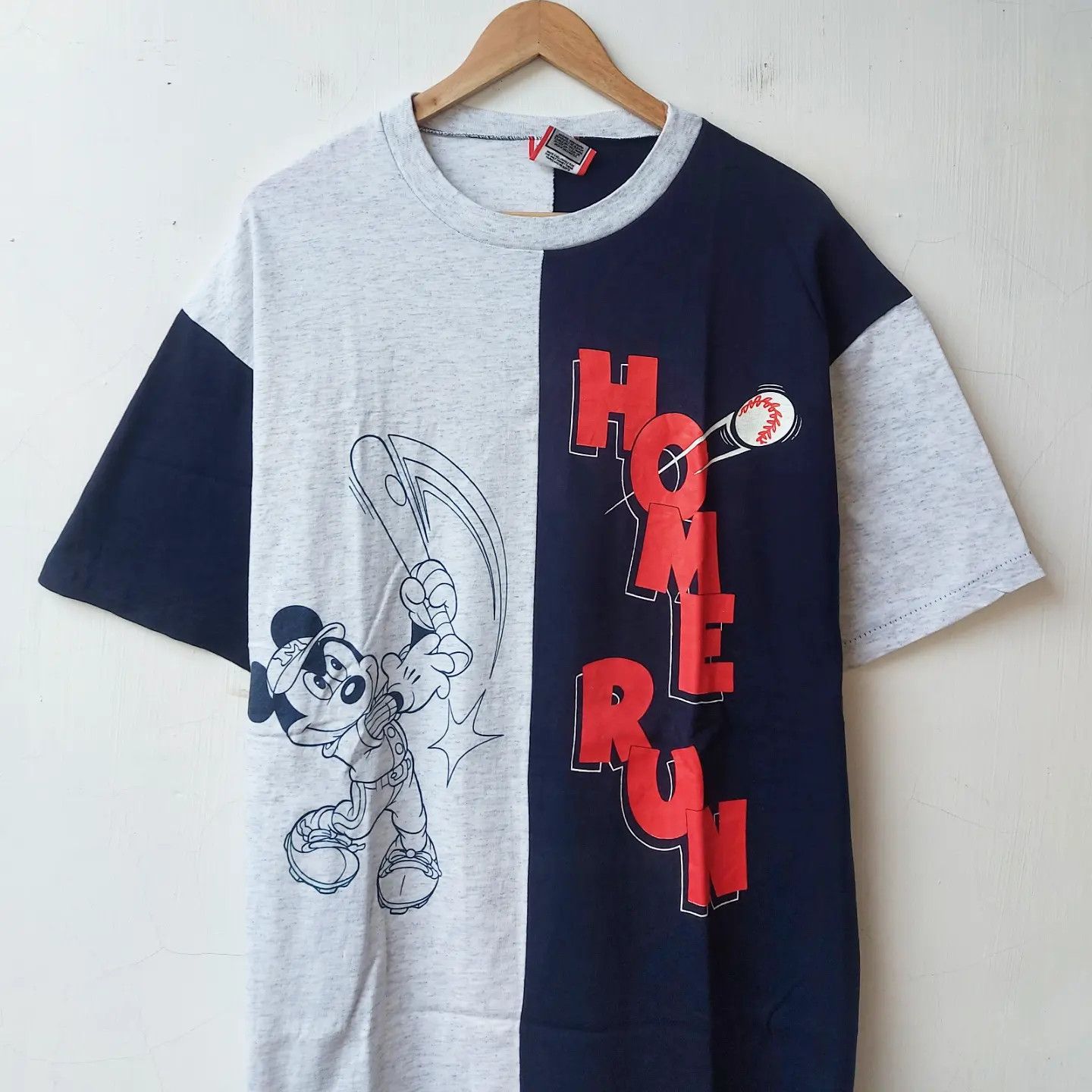 Disney × Mickey Mouse Vintage 90s Disney Design Mickey Mouse Home Run Size US XL / EU 56 / 4 - 2 Thumbnail
