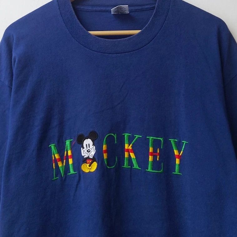 Disney × Mickey Mouse × Vintage Vintage 90s The Walt Disney Mickey Mouse Embroidery Tshirt Size US XL / EU 56 / 4 - 3 Thumbnail
