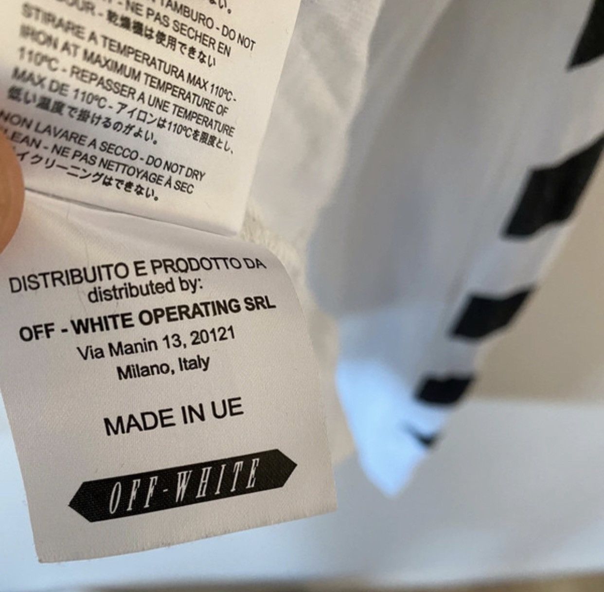 Off-White Off white long t-shirt blue collab Size US L / EU 52-54 / 3 - 7 Thumbnail