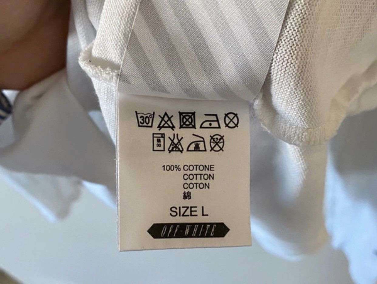 Off-White Off white long t-shirt blue collab Size US L / EU 52-54 / 3 - 5 Thumbnail