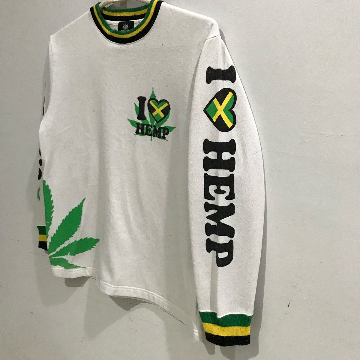 Japanese Brand × Vintage Jamaica Rasta Spirits Sweatshirts Size L Size US L / EU 52-54 / 3 - 6 Thumbnail