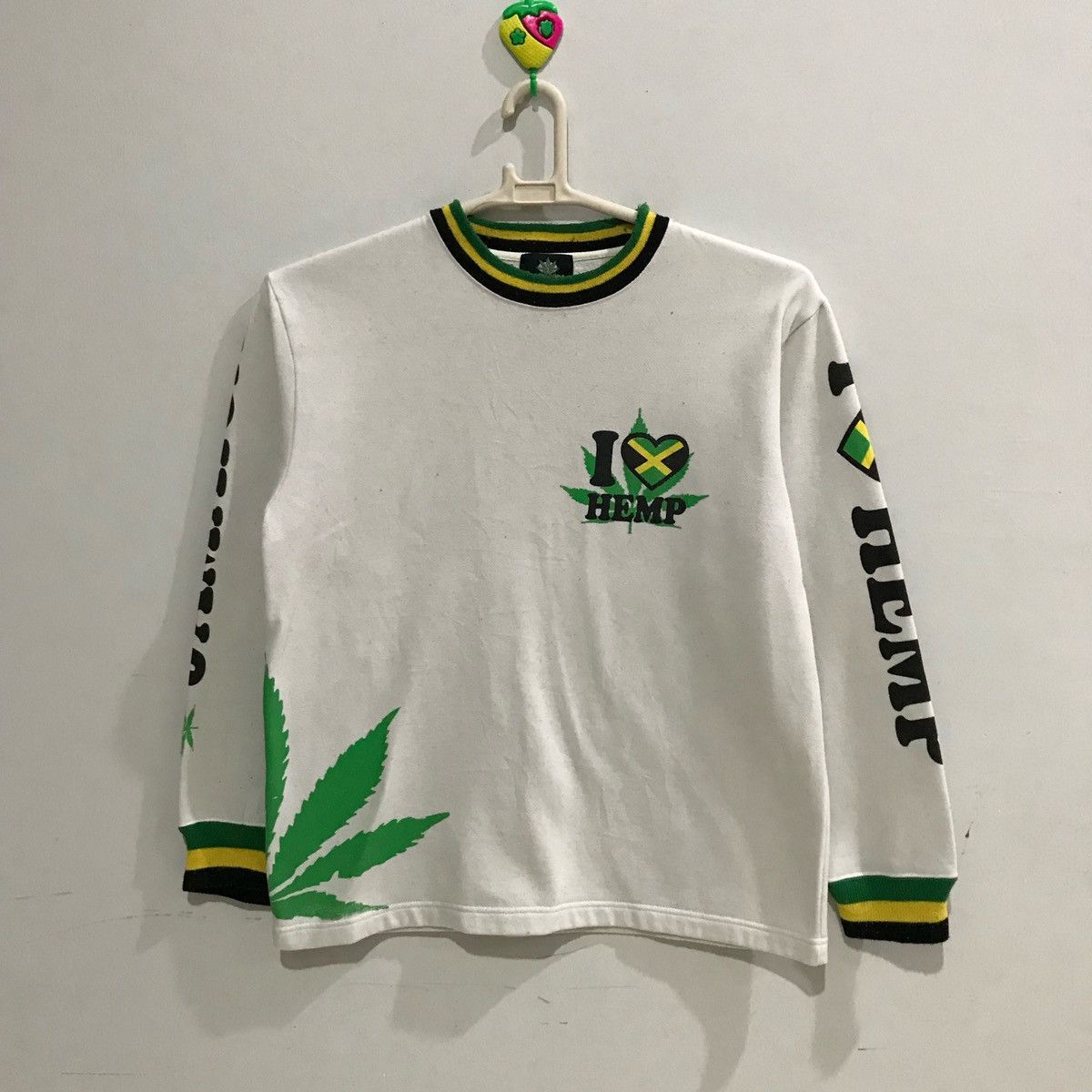 Japanese Brand × Vintage Jamaica Rasta Spirits Sweatshirts Size L Size US L / EU 52-54 / 3 - 1 Thumbnail