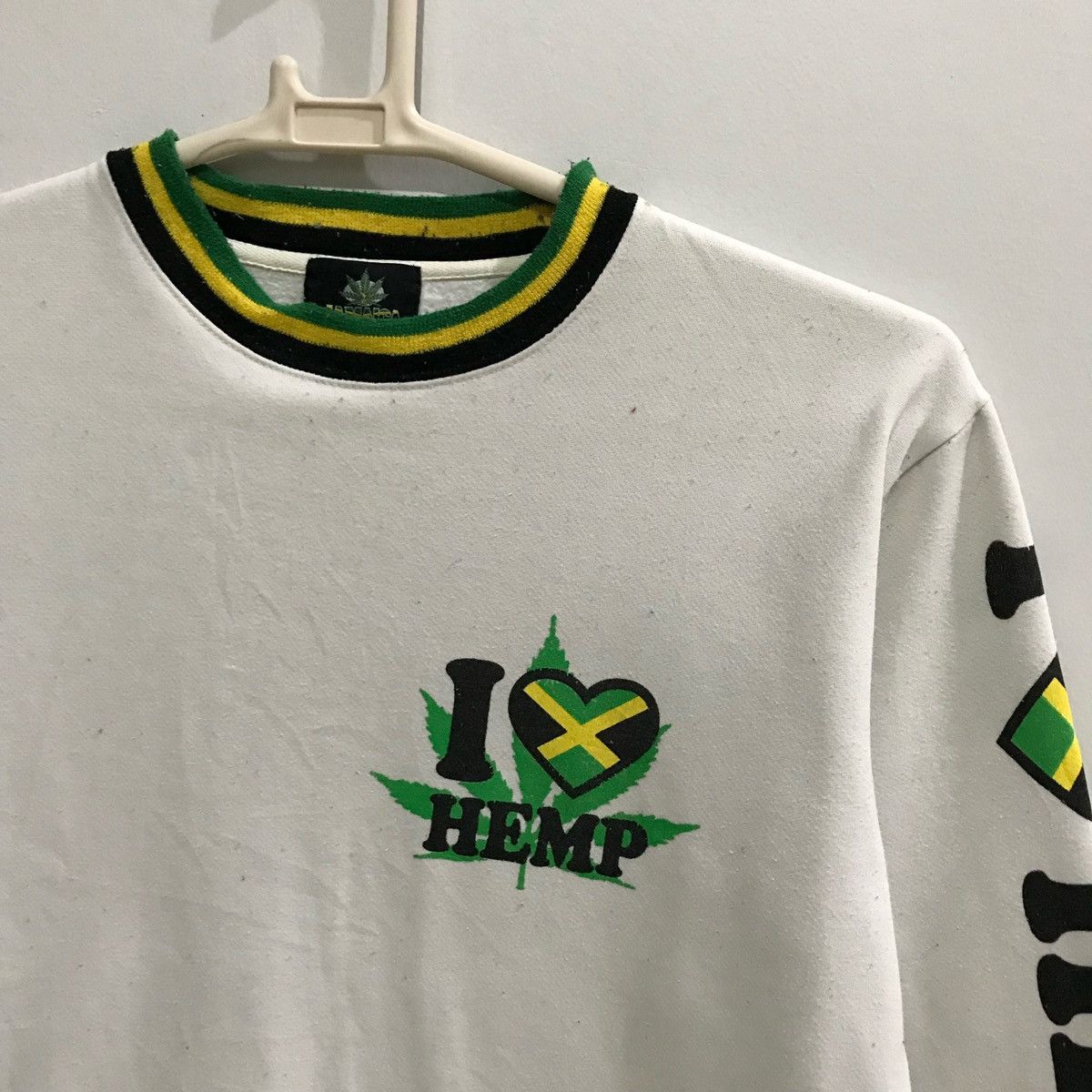 Japanese Brand × Vintage Jamaica Rasta Spirits Sweatshirts Size L Size US L / EU 52-54 / 3 - 4 Thumbnail