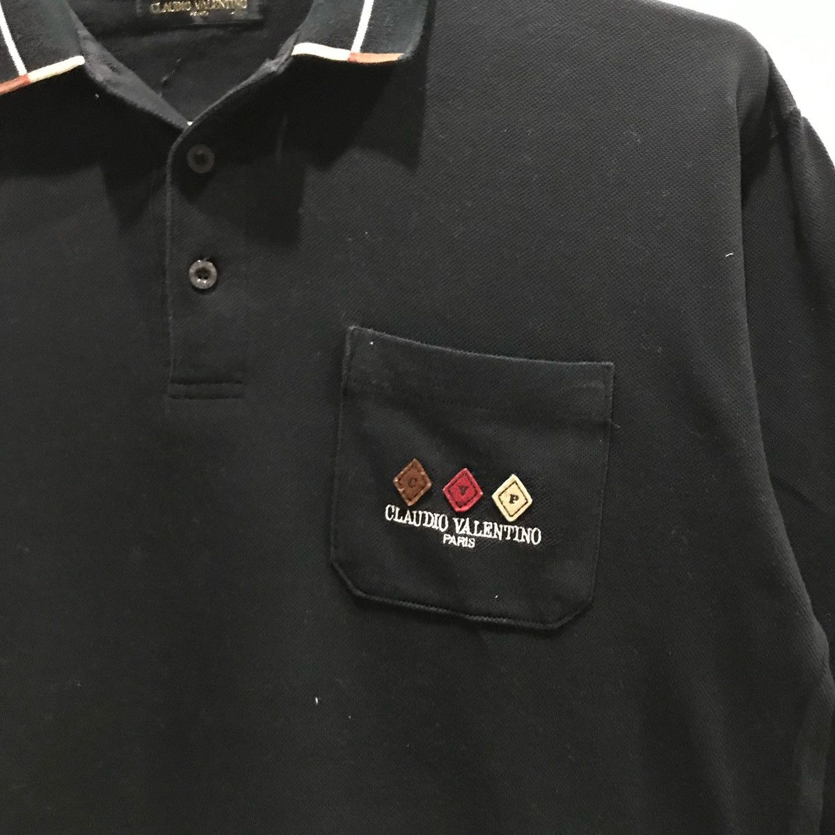 Japanese Brand × Vintage Claudio Valentino Paris Long Sleeve T-Shirts Size LLFits L Size US L / EU 52-54 / 3 - 3 Thumbnail