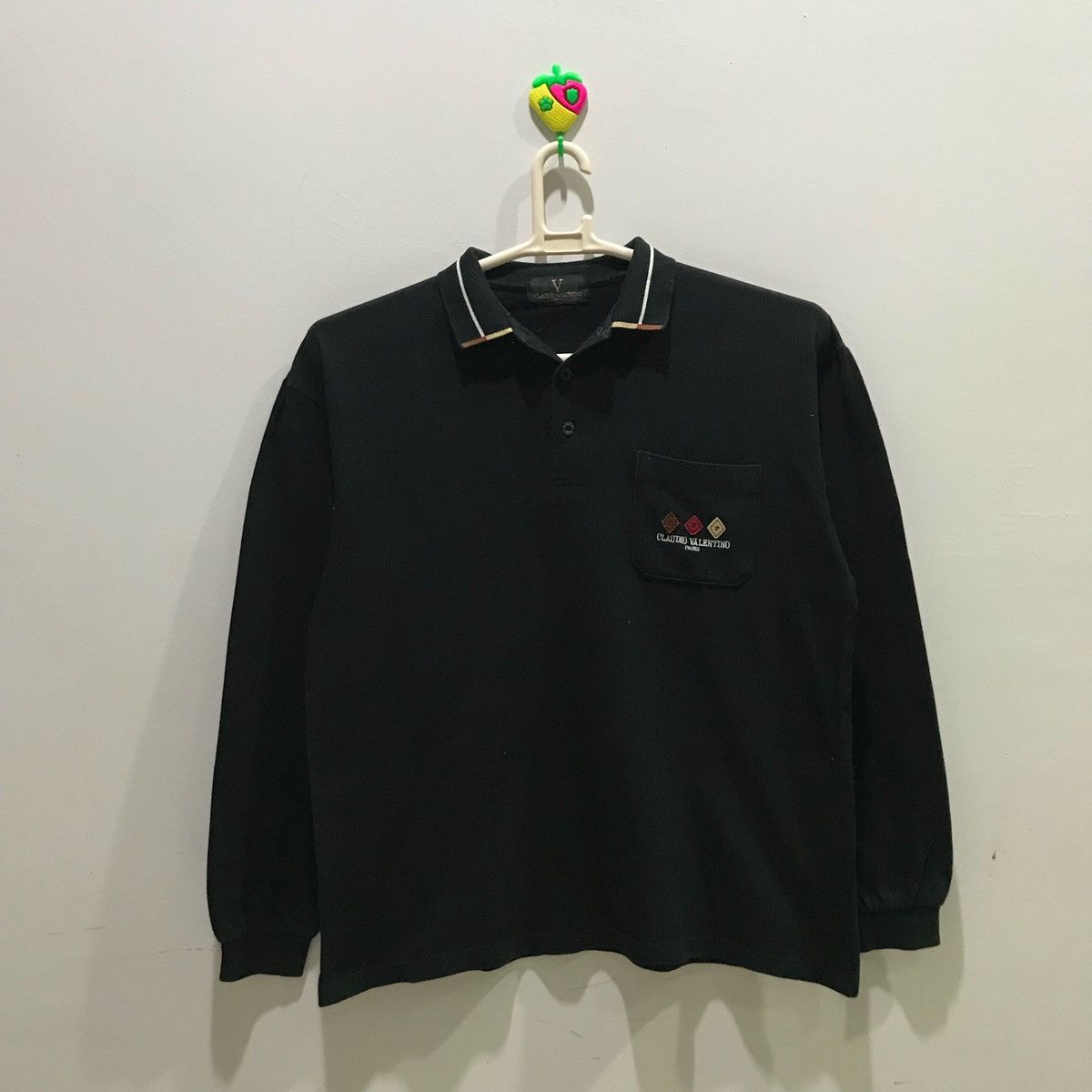 Japanese Brand × Vintage Claudio Valentino Paris Long Sleeve T-Shirts Size LLFits L Size US L / EU 52-54 / 3 - 1 Thumbnail