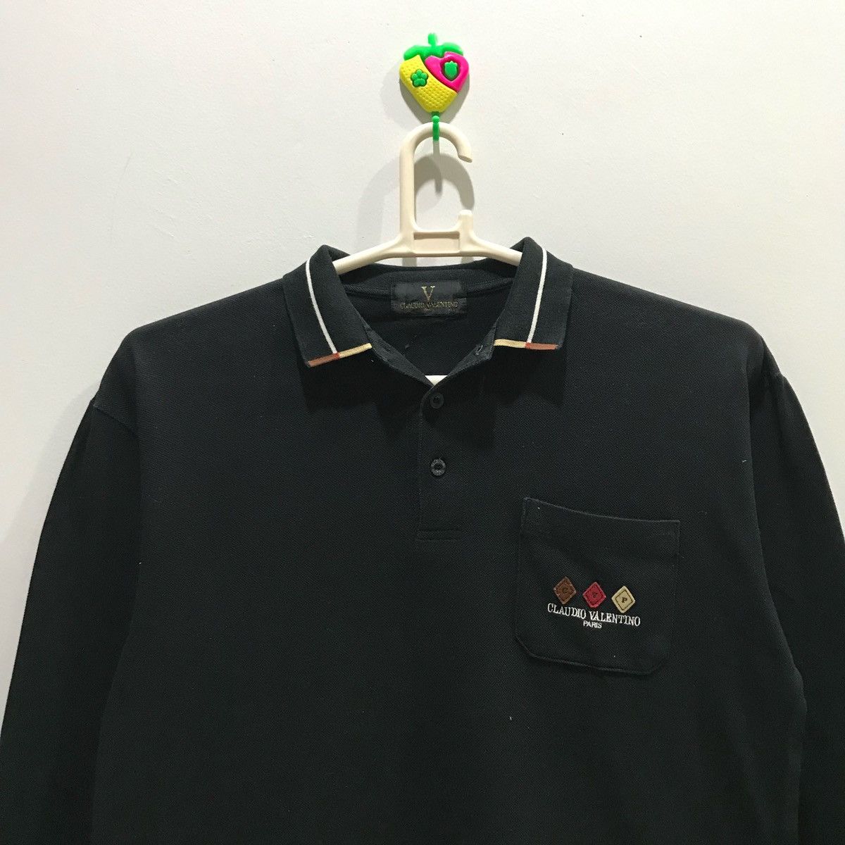 Japanese Brand × Vintage Claudio Valentino Paris Long Sleeve T-Shirts Size LLFits L Size US L / EU 52-54 / 3 - 2 Thumbnail