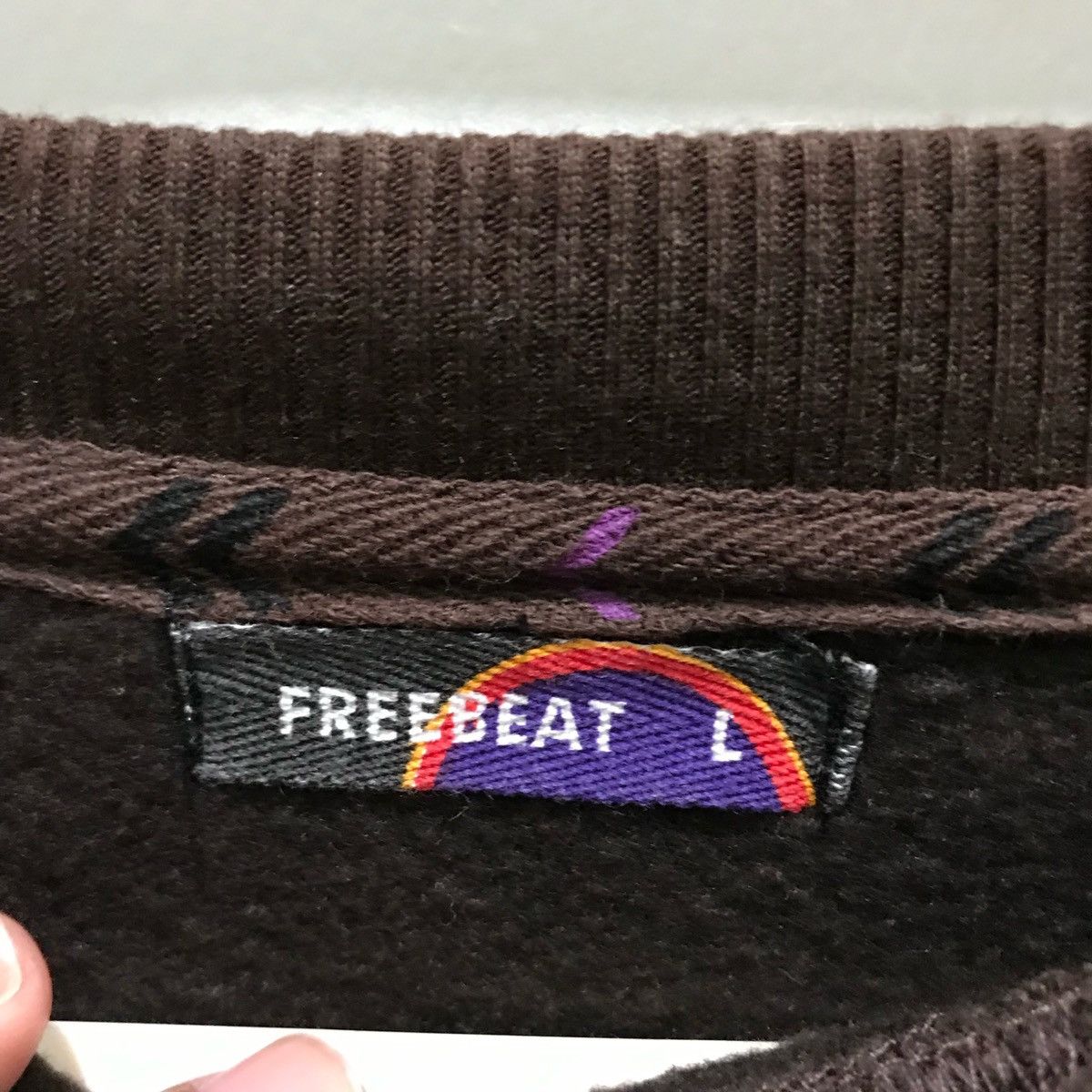 Japanese Brand × Vintage FREEBEAT Sweatshirt Size L Size US L / EU 52-54 / 3 - 3 Thumbnail