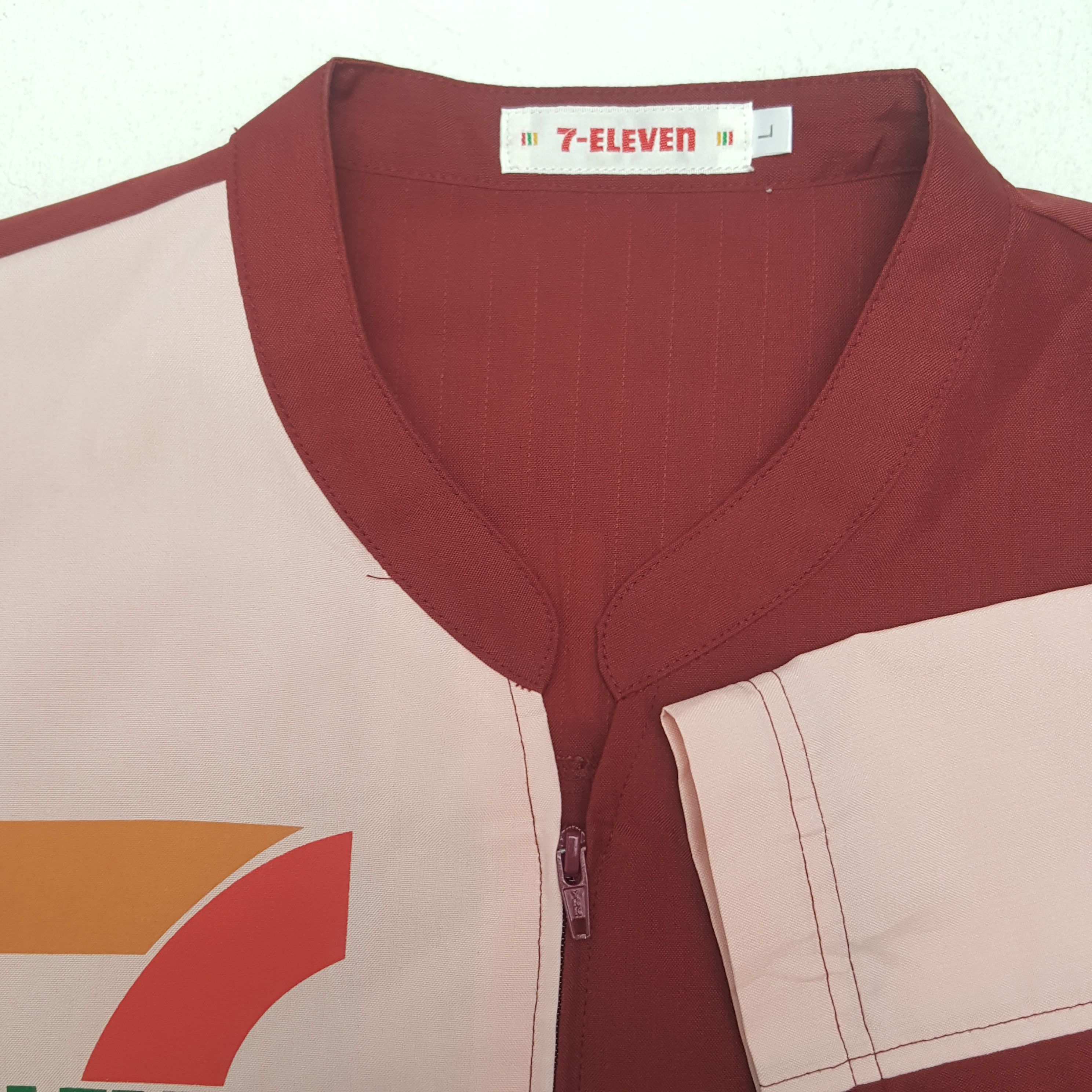 Other Vintage 7 Eleven Work Uniform Zipper Jacket Size US L / EU 52-54 / 3 - 7 Thumbnail