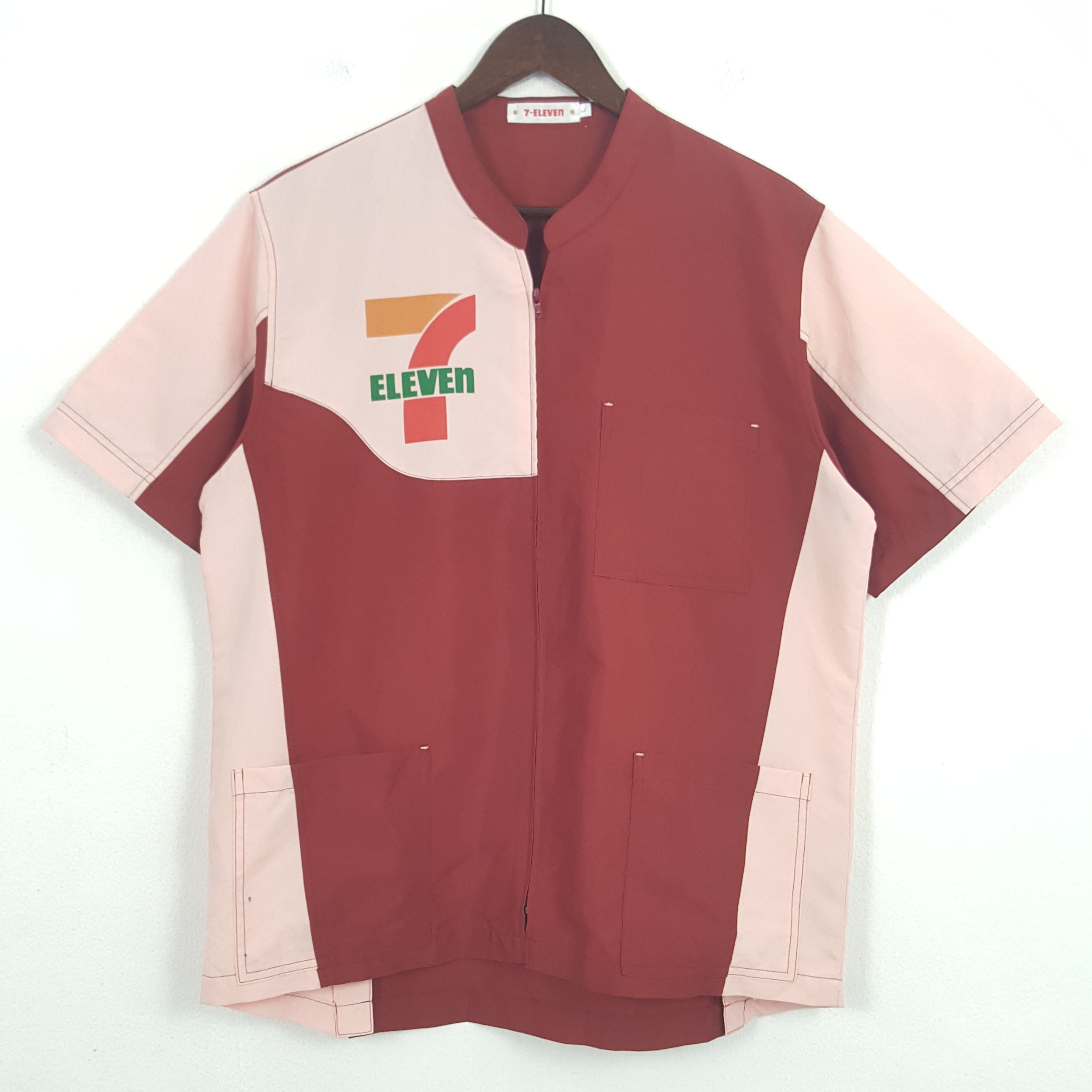 Other Vintage 7 Eleven Work Uniform Zipper Jacket Size US L / EU 52-54 / 3 - 1 Thumbnail