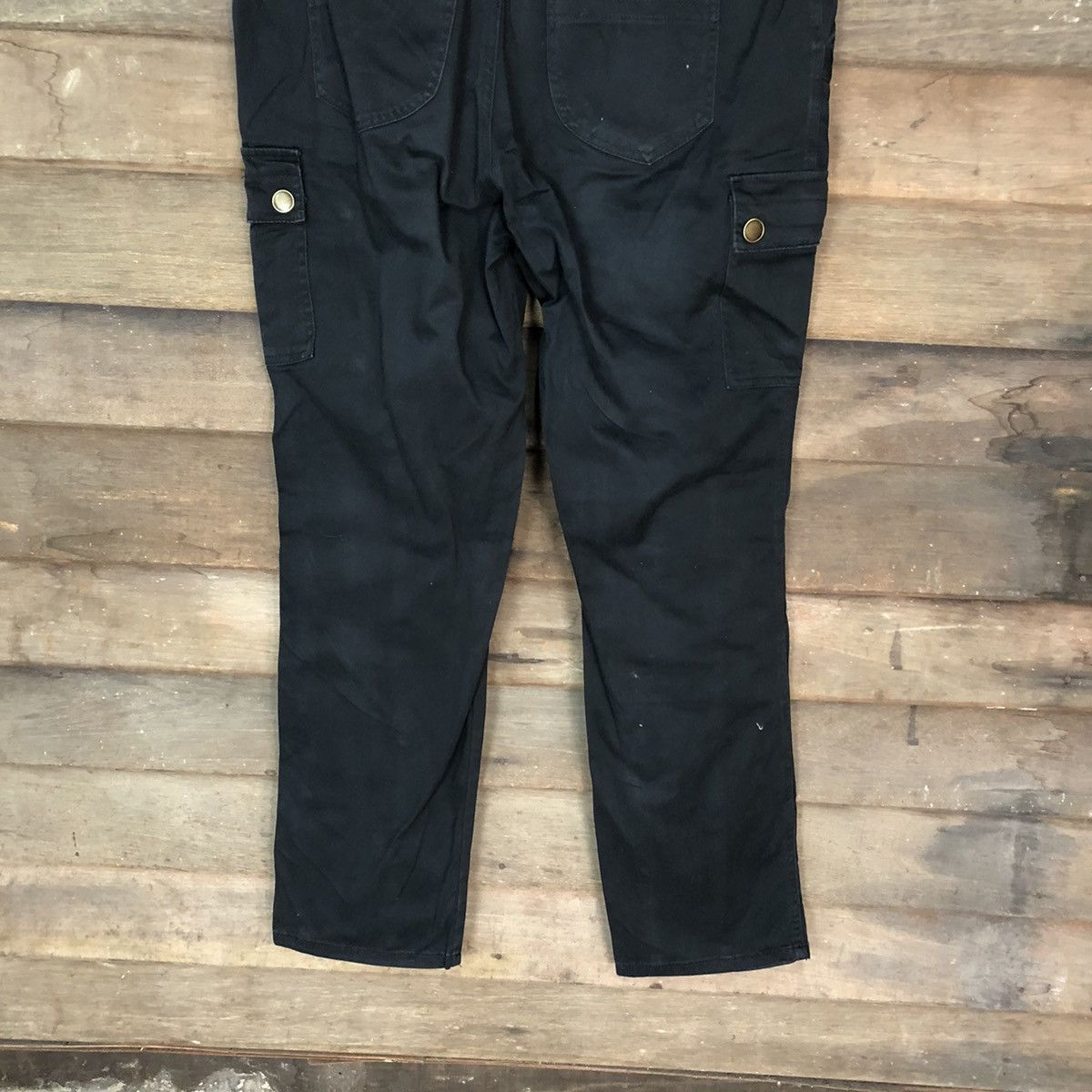 Japanese Brand Hop Kins Black streetwear multi pocket Cargo Pants #4481 Size US 33 - 13 Thumbnail