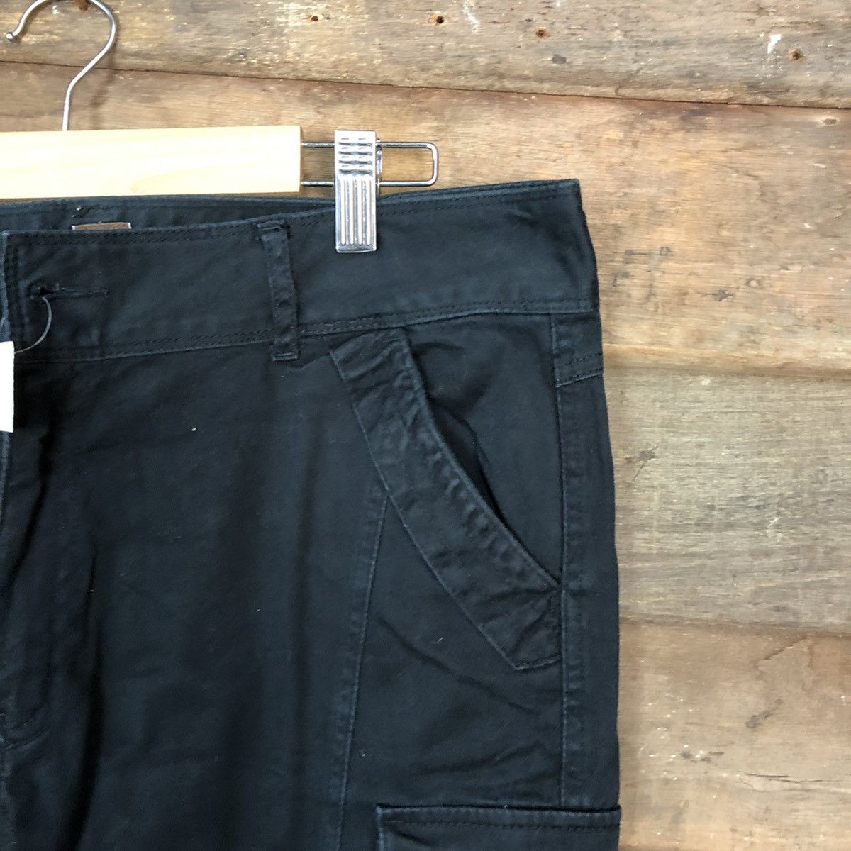 Japanese Brand Hop Kins Black streetwear multi pocket Cargo Pants #4481 Size US 33 - 5 Thumbnail