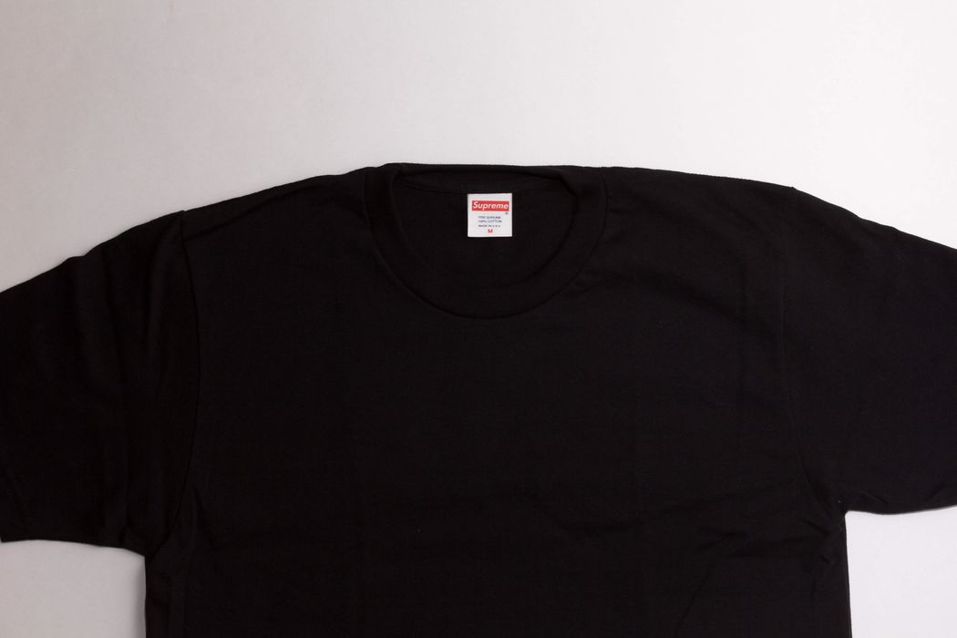 Supreme Black Blank T-Shirt (3 Pack - XL)