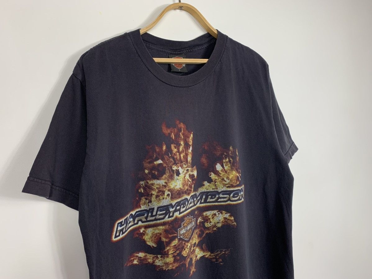 Harley Davidson Harley Davidson Somerset England t-shirts 2005 fire print Size US L / EU 52-54 / 3 - 2 Thumbnail
