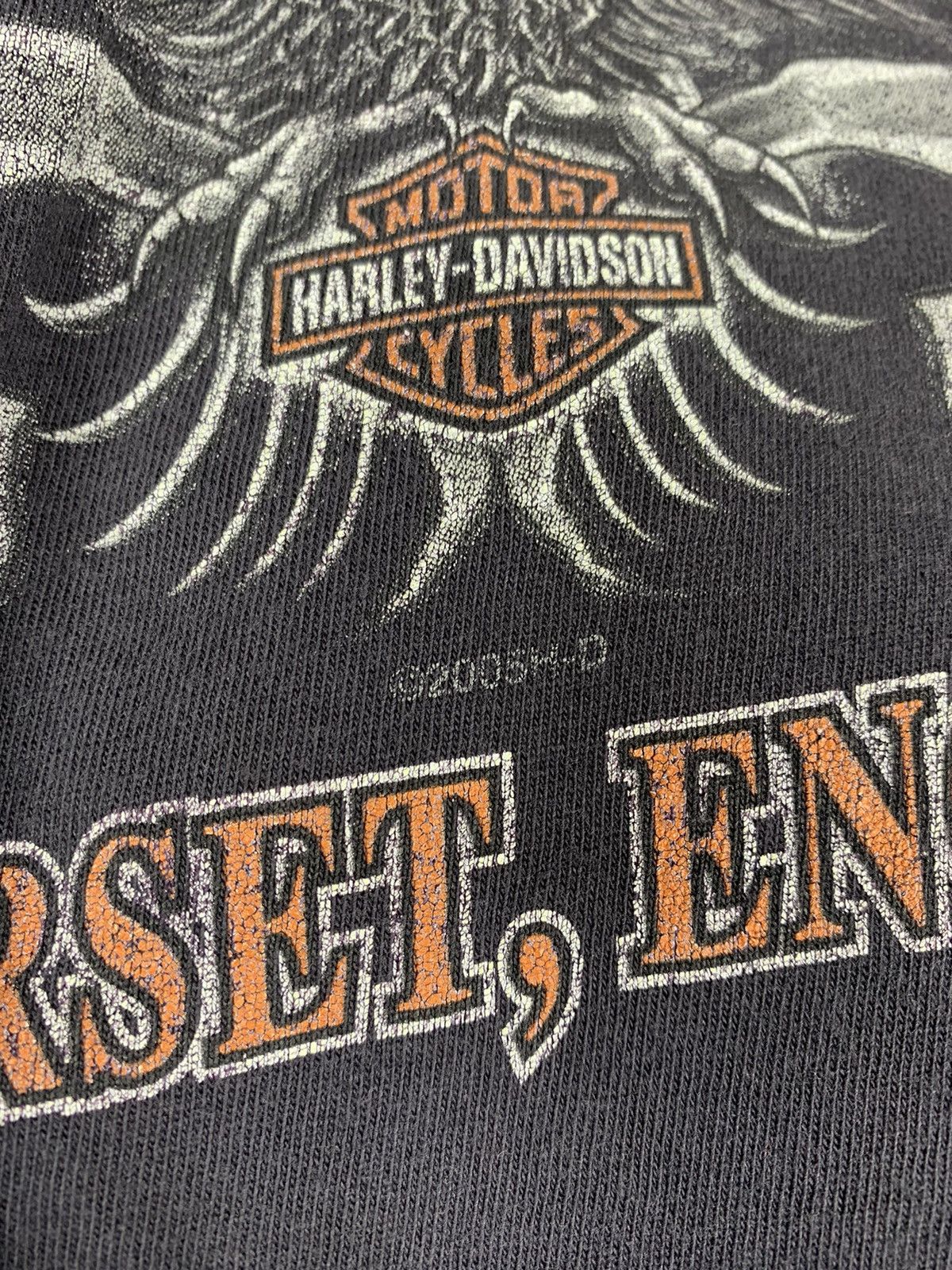 Harley Davidson Harley Davidson Somerset England t-shirts 2005 fire print Size US L / EU 52-54 / 3 - 12 Thumbnail