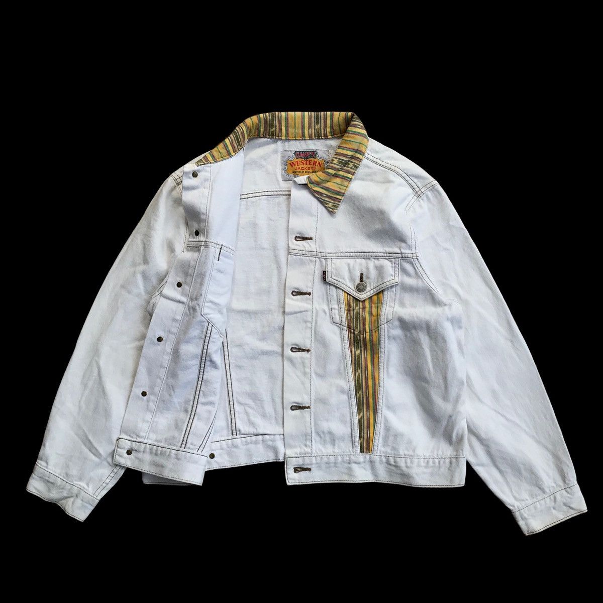 Japanese Brand × Sugar Cane Vtg Cane's Western Navajo Trucker Denim Jacket Size US M / EU 48-50 / 2 - 3 Thumbnail
