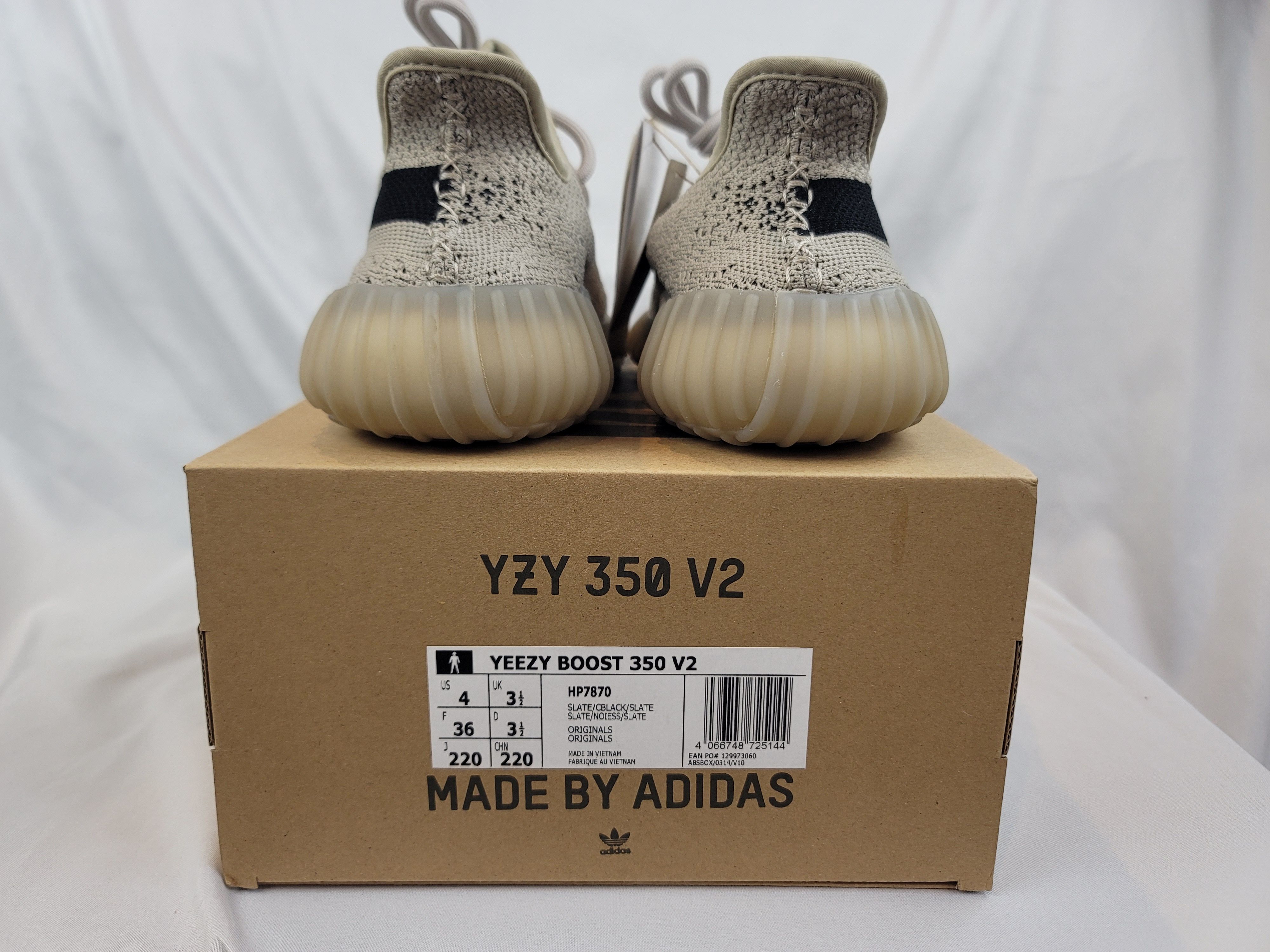 Adidas × Kanye West Adidas Yeezy Boost 350 V2 "Slate" Men Size 4 (5W) BRAND NEW Size US 5 / IT 35 - 9 Thumbnail
