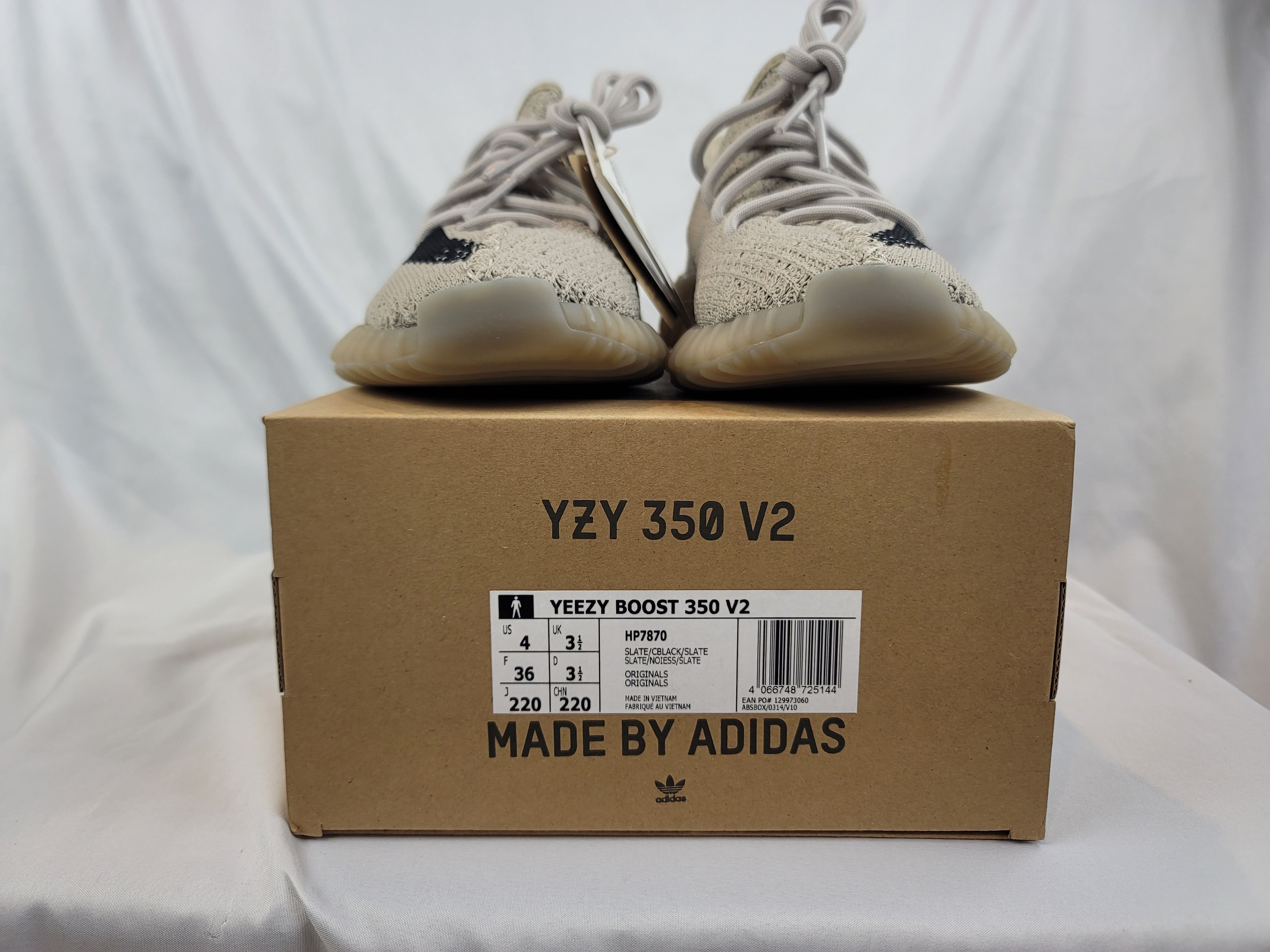 Adidas × Kanye West Adidas Yeezy Boost 350 V2 "Slate" Men Size 4 (5W) BRAND NEW Size US 5 / IT 35 - 8 Thumbnail