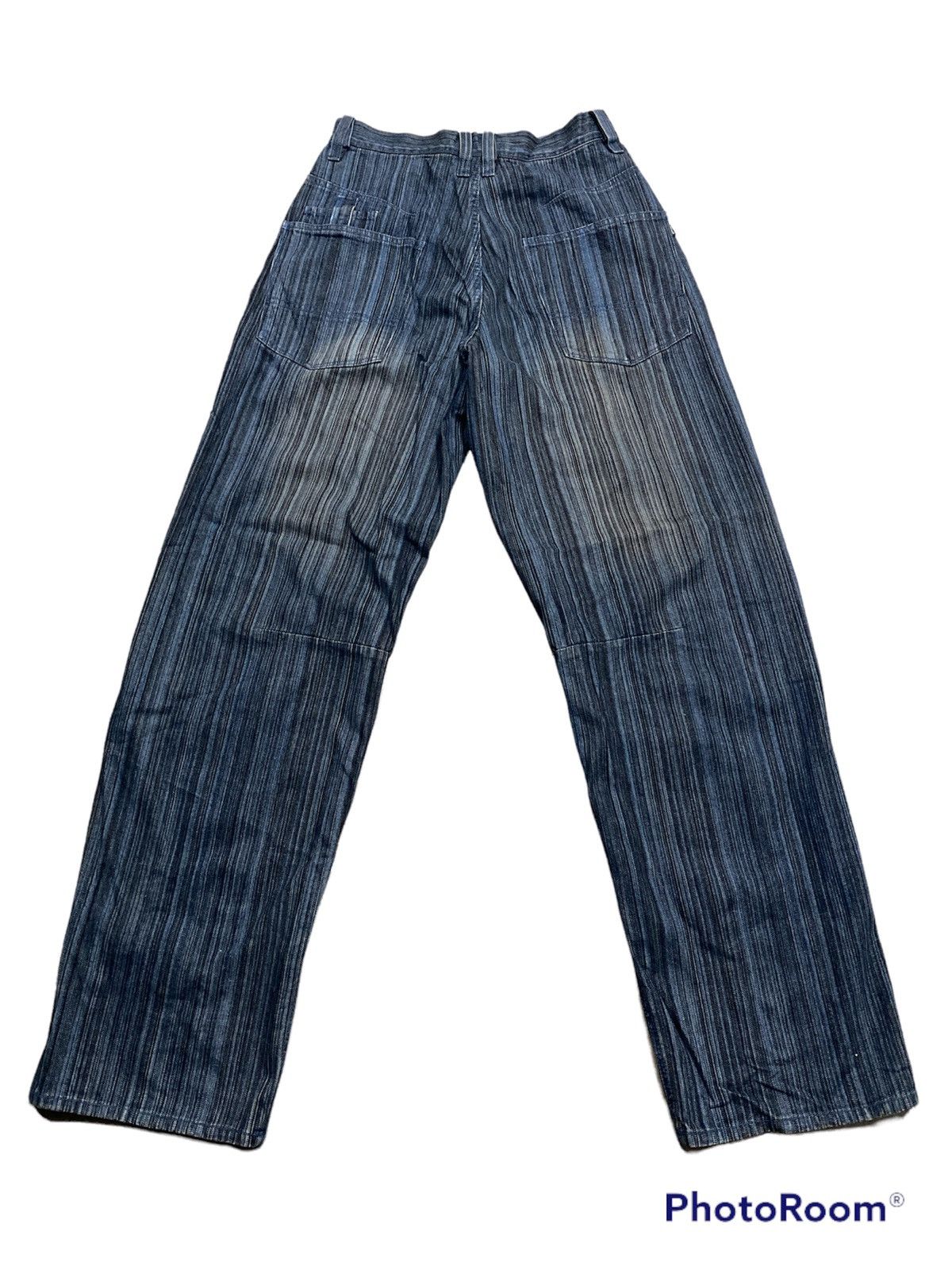 Airwalk Baggy Jeans Vintage Airwalk Pinstripes Distressed p117 Size US 30 / EU 46 - 2 Thumbnail