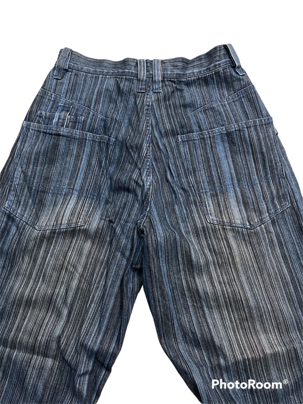 Airwalk Baggy Jeans Vintage Airwalk Pinstripes Distressed p117 Size US 30 / EU 46 - 3 Thumbnail
