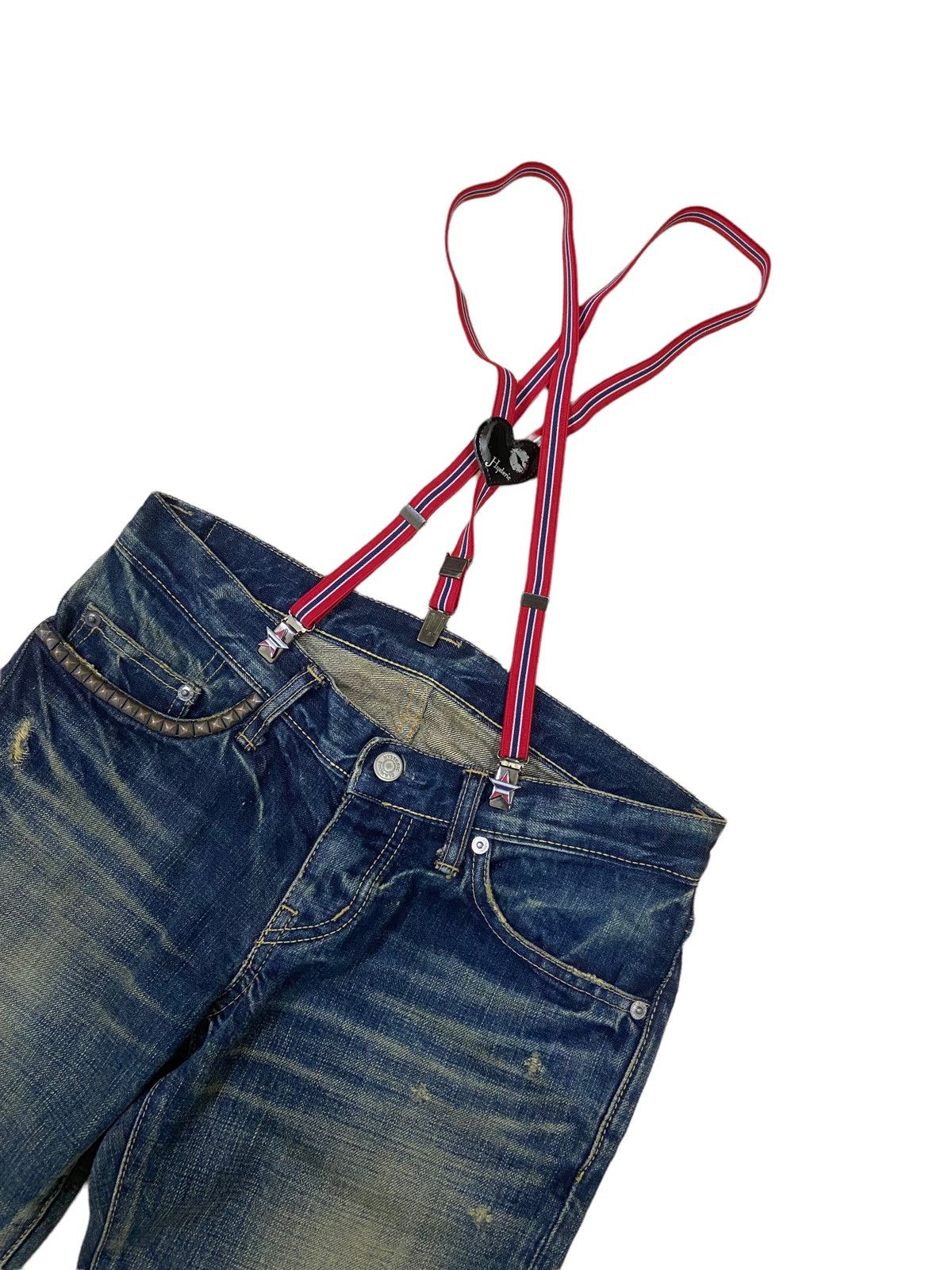 Hysteric Glamour GRAIL🔥OG 90s Hysteric Glamour Anarchy Chaos Suspender Size ONE SIZE - 4 Thumbnail