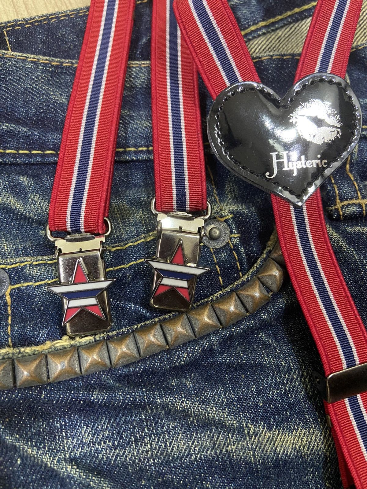 Hysteric Glamour GRAIL🔥OG 90s Hysteric Glamour Anarchy Chaos Suspender Size ONE SIZE - 3 Thumbnail