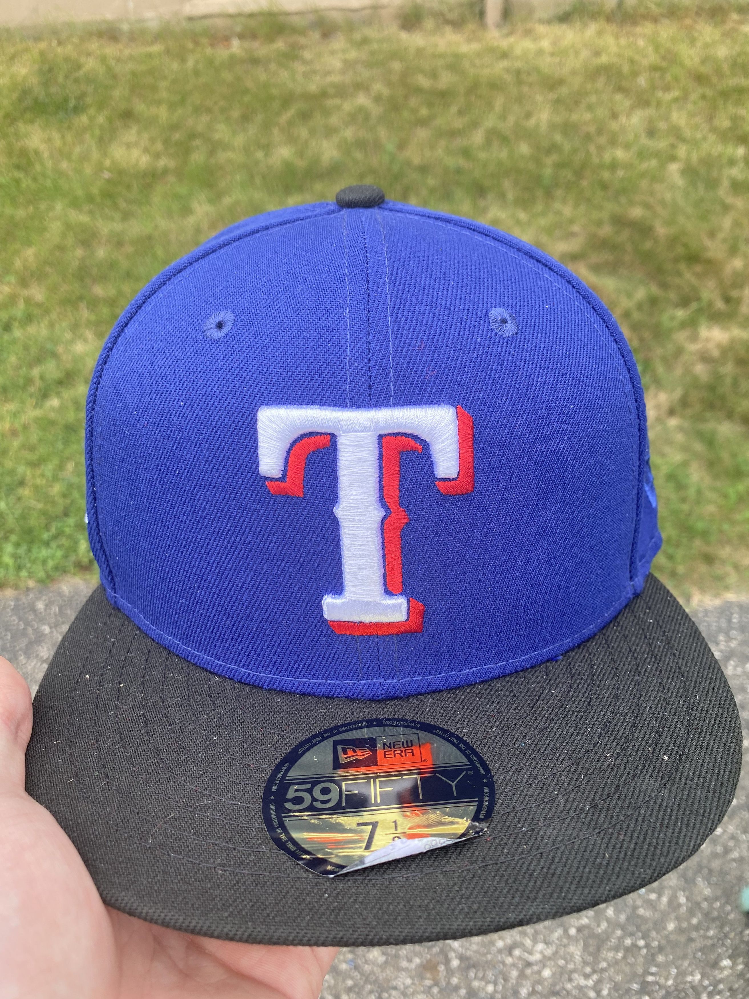 Texas Rangers 1995 All Star Game Patch Red UV Hat - selling Royal, Black