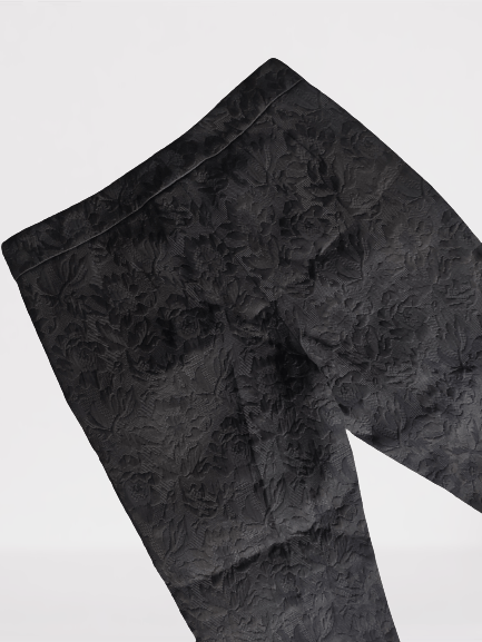 Dolce & Gabbana Dolce Gabbana Pants Design 40 IT Black Flowers Size 27" / US 4 / IT 40 - 8 Thumbnail