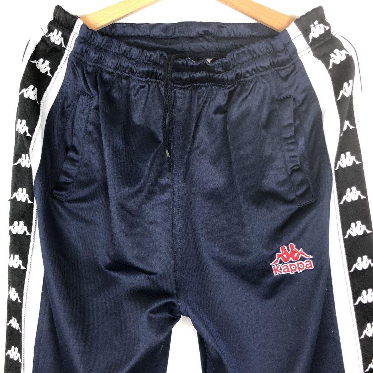 Kappa × Vintage Vintage Kappa Side Tape Streetwear Track Pants Size US 36 / EU 52 - 2 Thumbnail