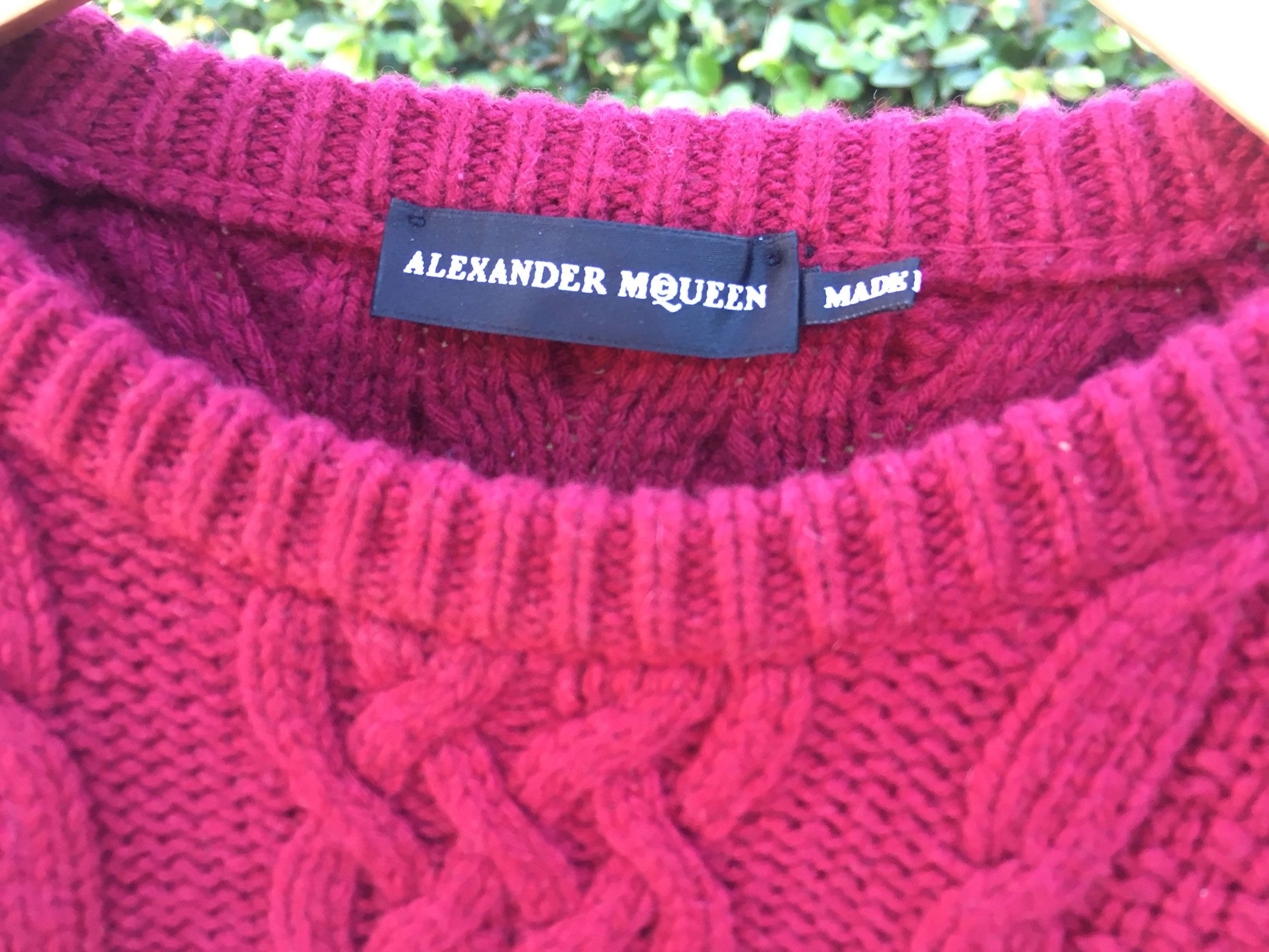 Alexander McQueen Cable Knit Skull Sweater - Tops