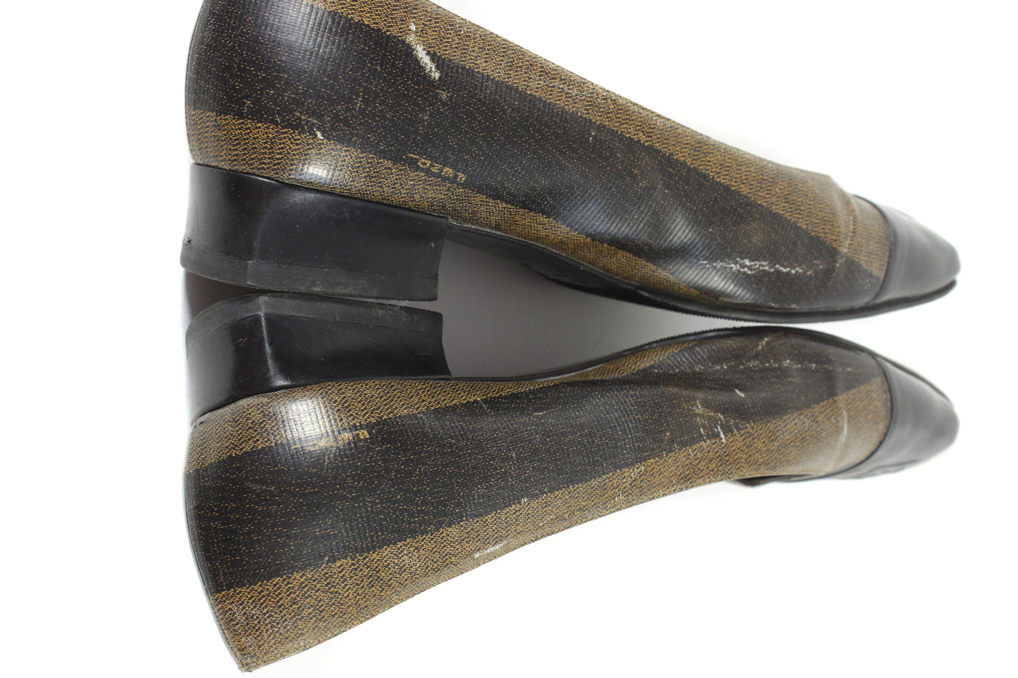 Fendi 90S Logo Shoes Vintage Size US 6 / IT 36 - 5 Thumbnail
