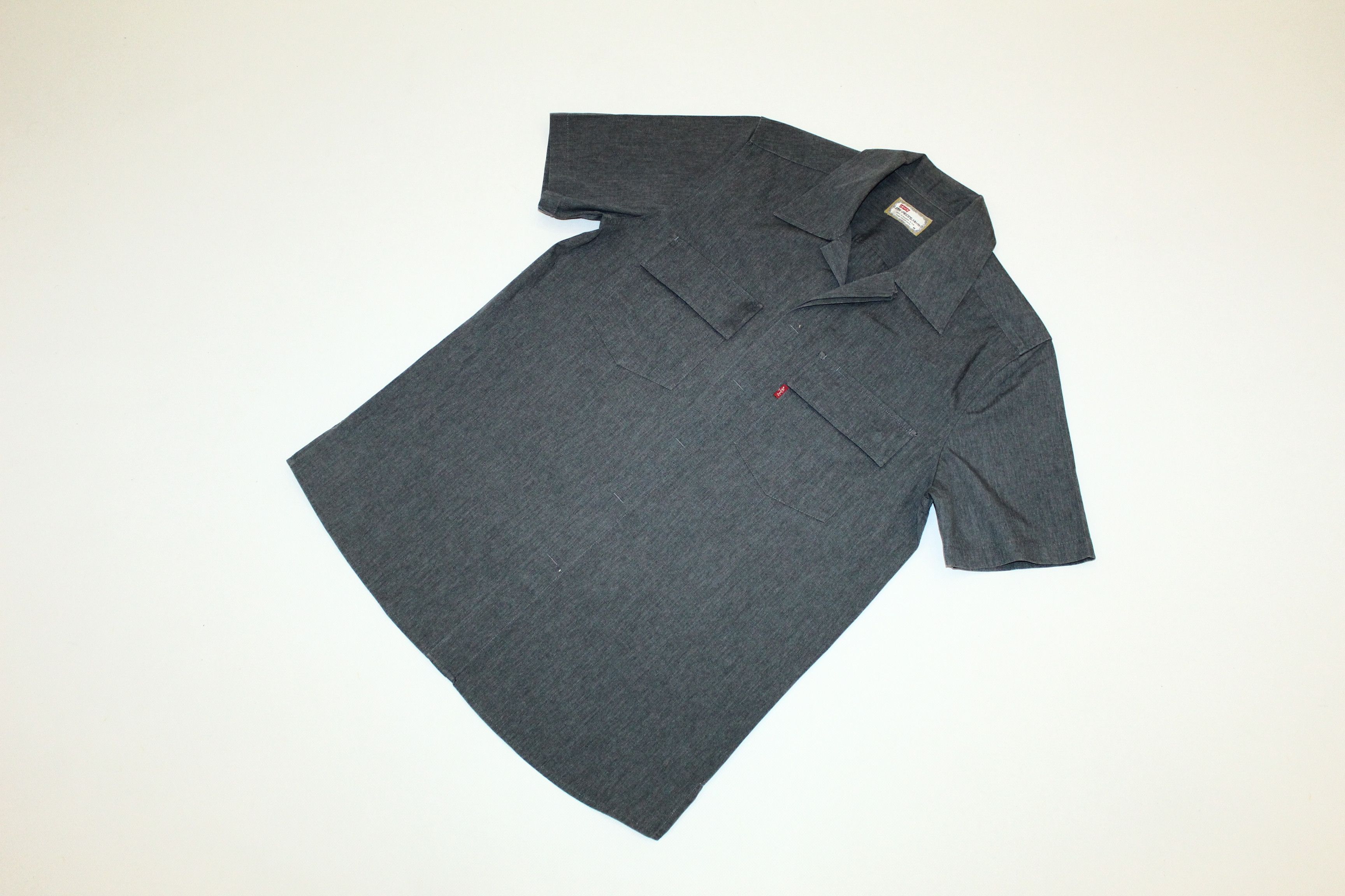 Levi's 🔥VTG🔥 Levi's Sta Prest Two Pockets Non Iron Work Shirt Size US M / EU 48-50 / 2 - 2 Thumbnail