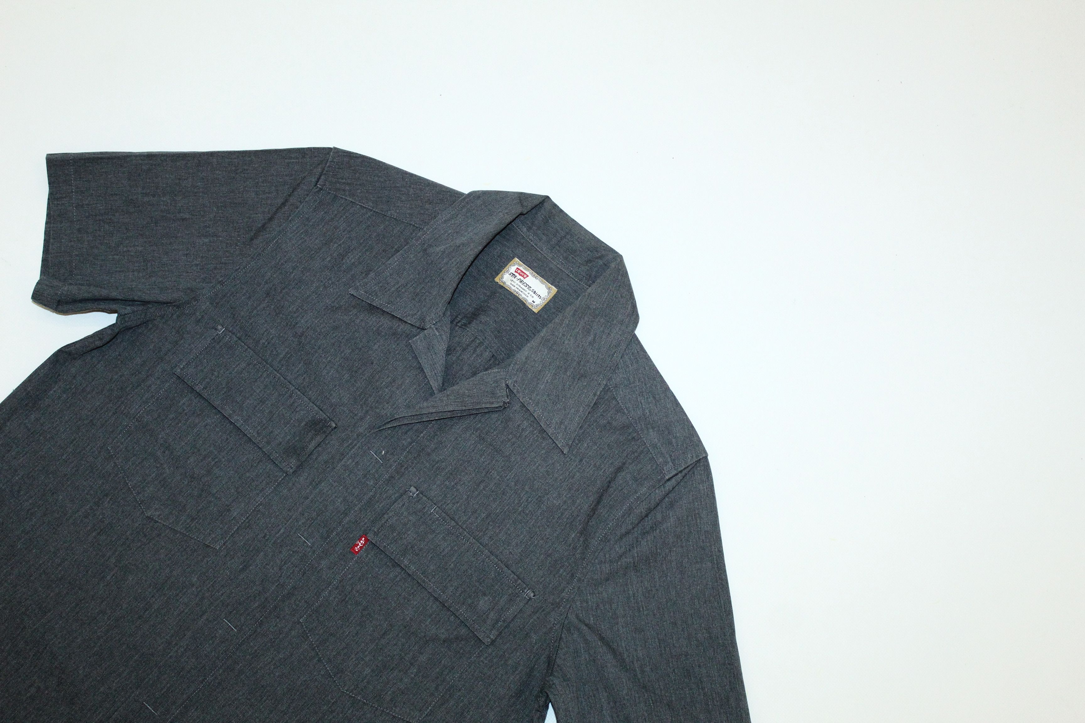 Levi's 🔥VTG🔥 Levi's Sta Prest Two Pockets Non Iron Work Shirt Size US M / EU 48-50 / 2 - 3 Thumbnail