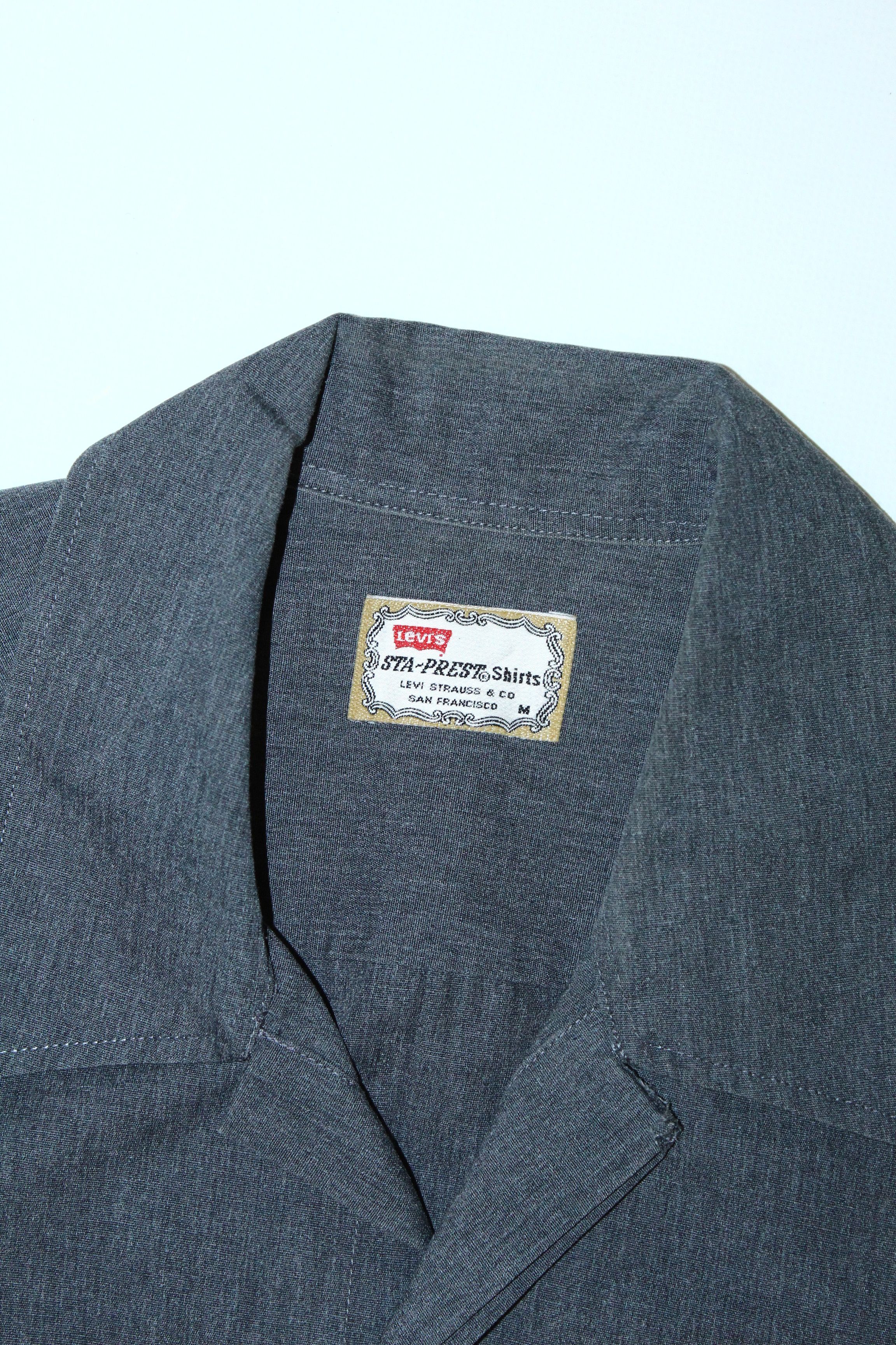 Levi's 🔥VTG🔥 Levi's Sta Prest Two Pockets Non Iron Work Shirt Size US M / EU 48-50 / 2 - 5 Thumbnail