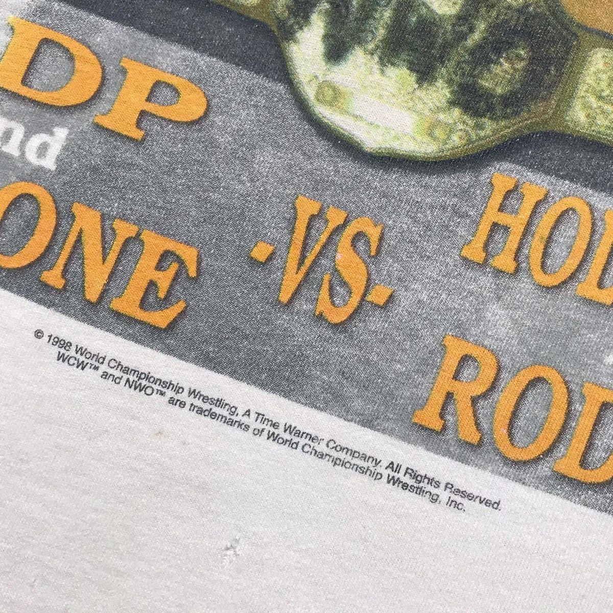 Vintage 1998 WCW NWO DDP & Malone VS Hollywood Rodzilla Tee