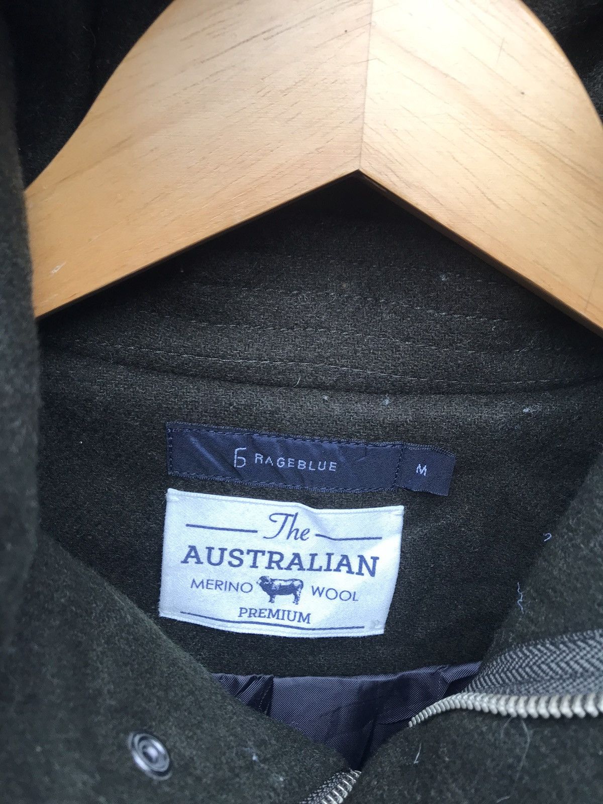 RAGEBLUE Rageblue Duffle Hoodie Australian Premium Wool Jacket Size US S / EU 44-46 / 1 - 2 Thumbnail