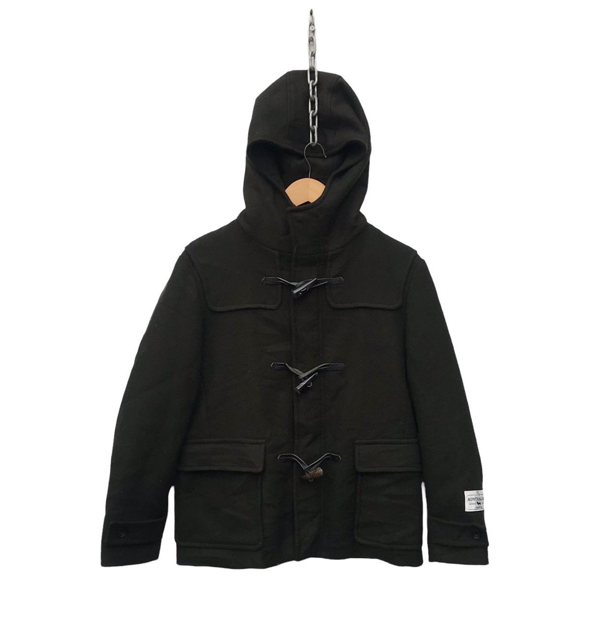 RAGEBLUE Rageblue Duffle Hoodie Australian Premium Wool Jacket Size US S / EU 44-46 / 1 - 1 Thumbnail