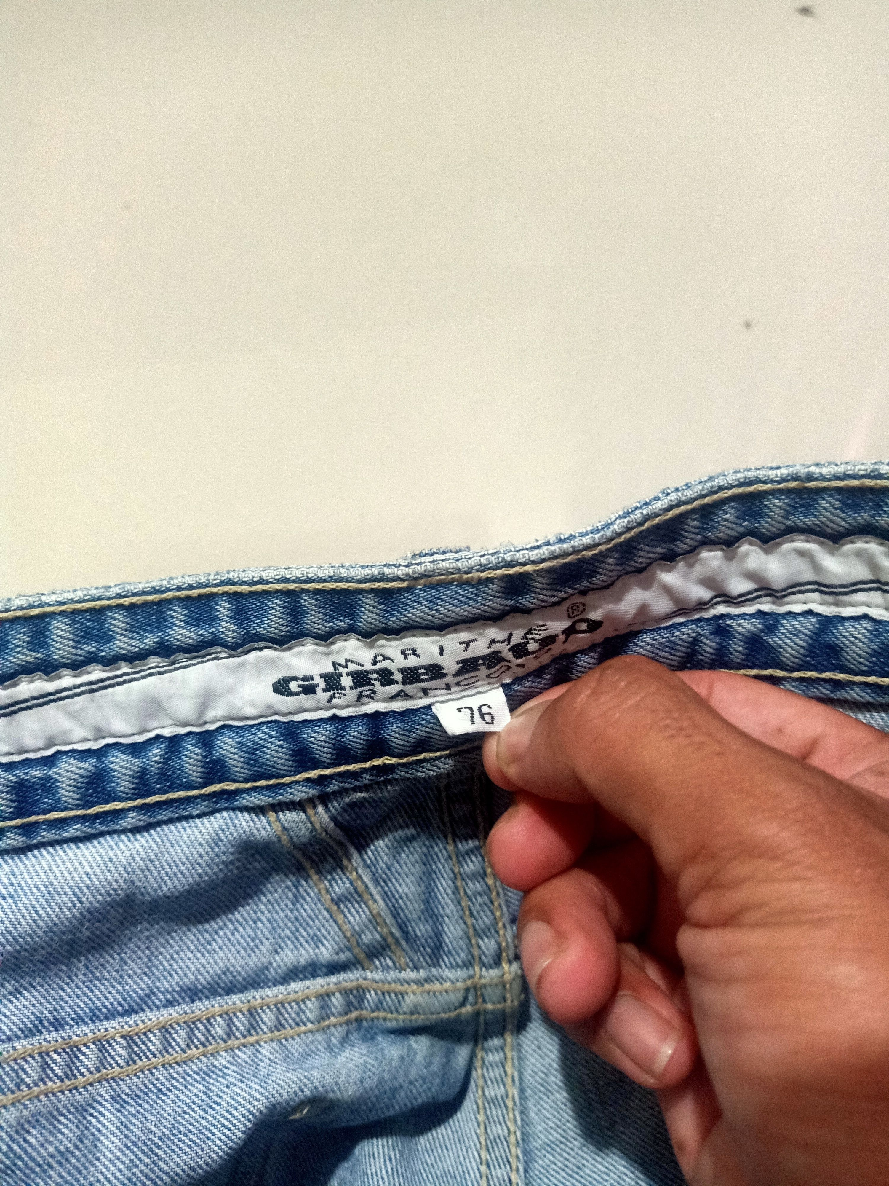 Marithe + Francois Girbaud Baggy Style distressed Jeans Marithe Franchois Girbaud Size US 30 / EU 46 - 6 Thumbnail