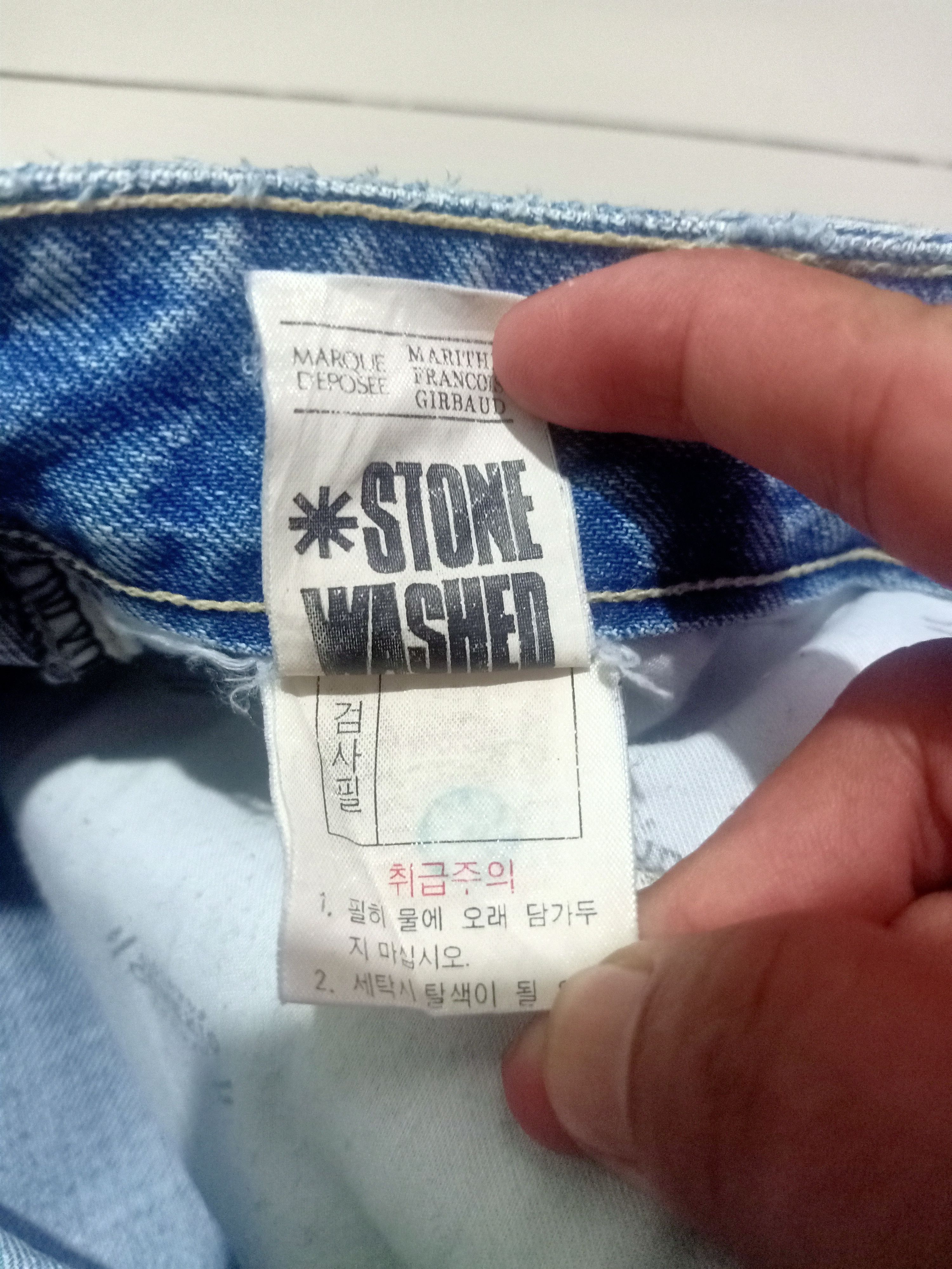 Marithe + Francois Girbaud Baggy Style distressed Jeans Marithe Franchois Girbaud Size US 30 / EU 46 - 10 Thumbnail