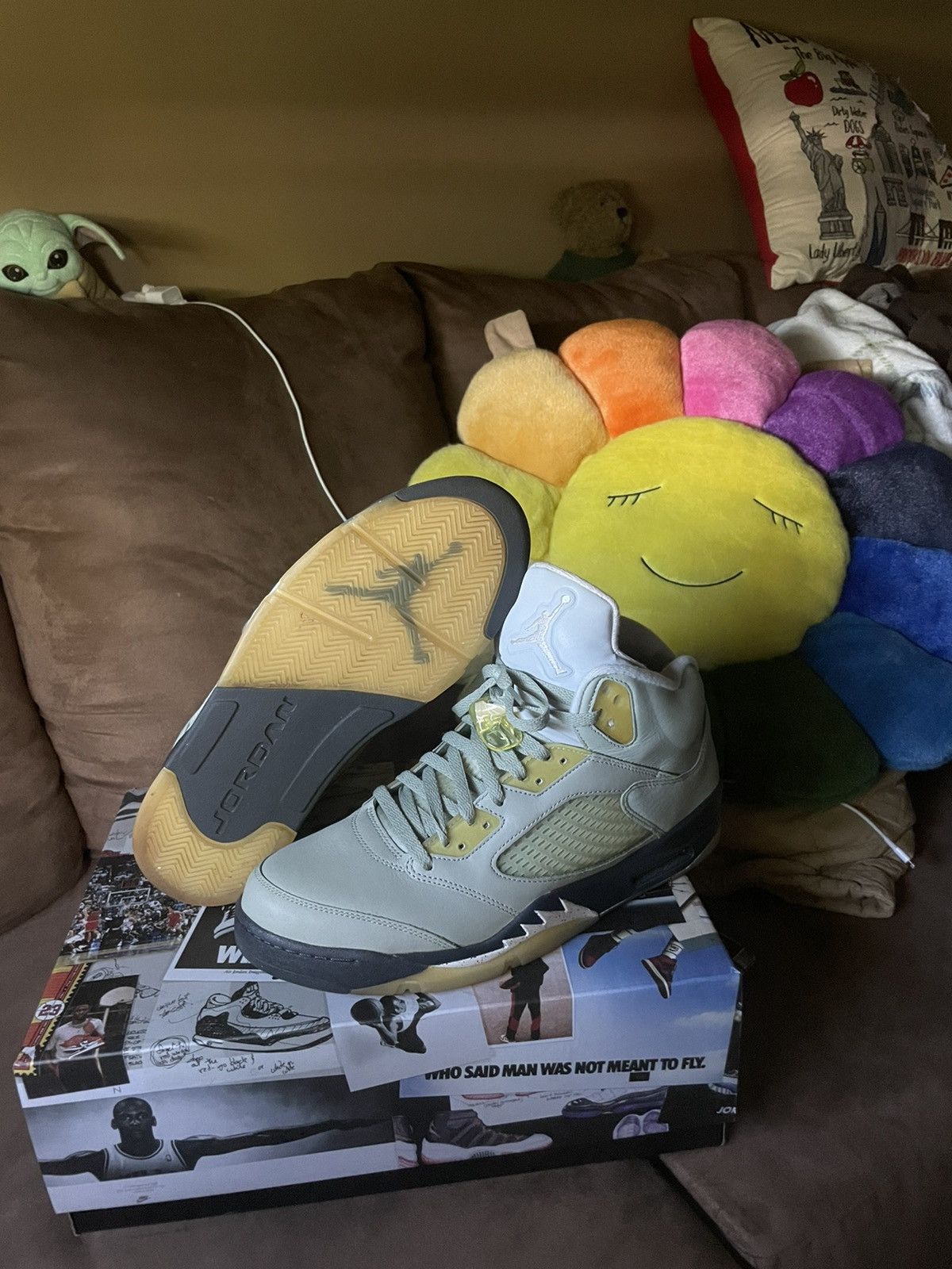 Jordan Brand Jordan 5 Jade size 12 Size US 12 / EU 45 - 1 Thumbnail