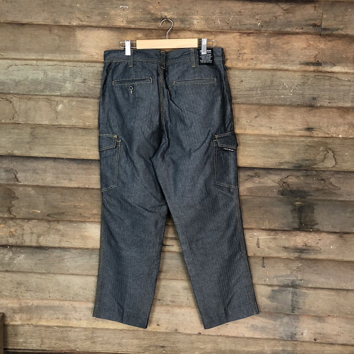Japanese Brand Prid Wear Dark blue multipocket Cargo Pants #4501 Size US 32 / EU 48 - 11 Thumbnail