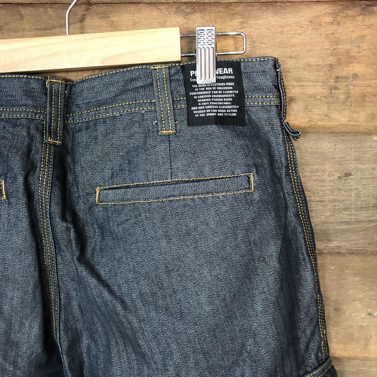 Japanese Brand Prid Wear Dark blue multipocket Cargo Pants #4501 Size US 32 / EU 48 - 15 Thumbnail