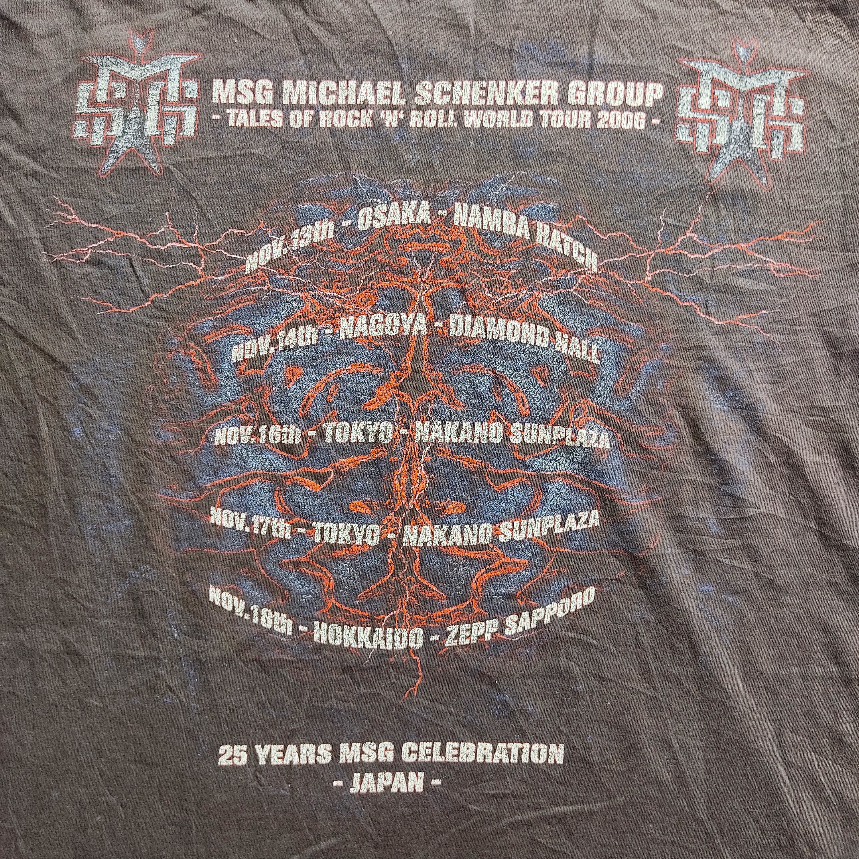 Band Tees Vintage MSG – Black Fade, Beautifully Thrashed Band Tee Size US L / EU 52-54 / 3 - 6 Thumbnail