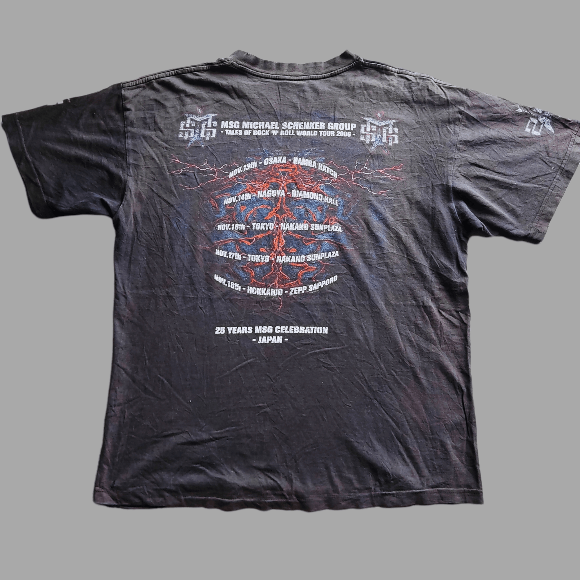 Band Tees Vintage MSG – Black Fade, Beautifully Thrashed Band Tee Size US L / EU 52-54 / 3 - 5 Thumbnail